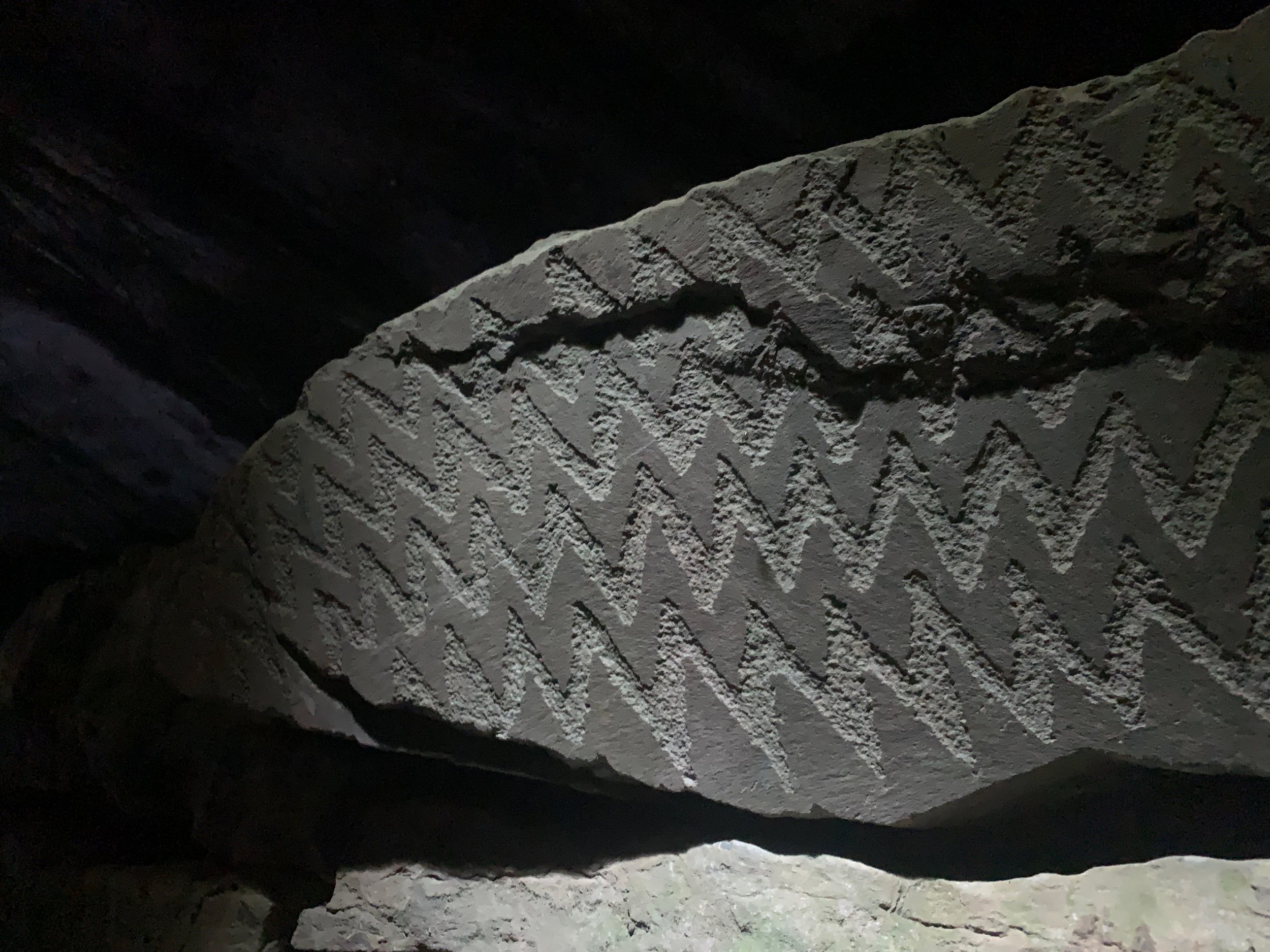 Intricate carvings within Four Knocks Tomb