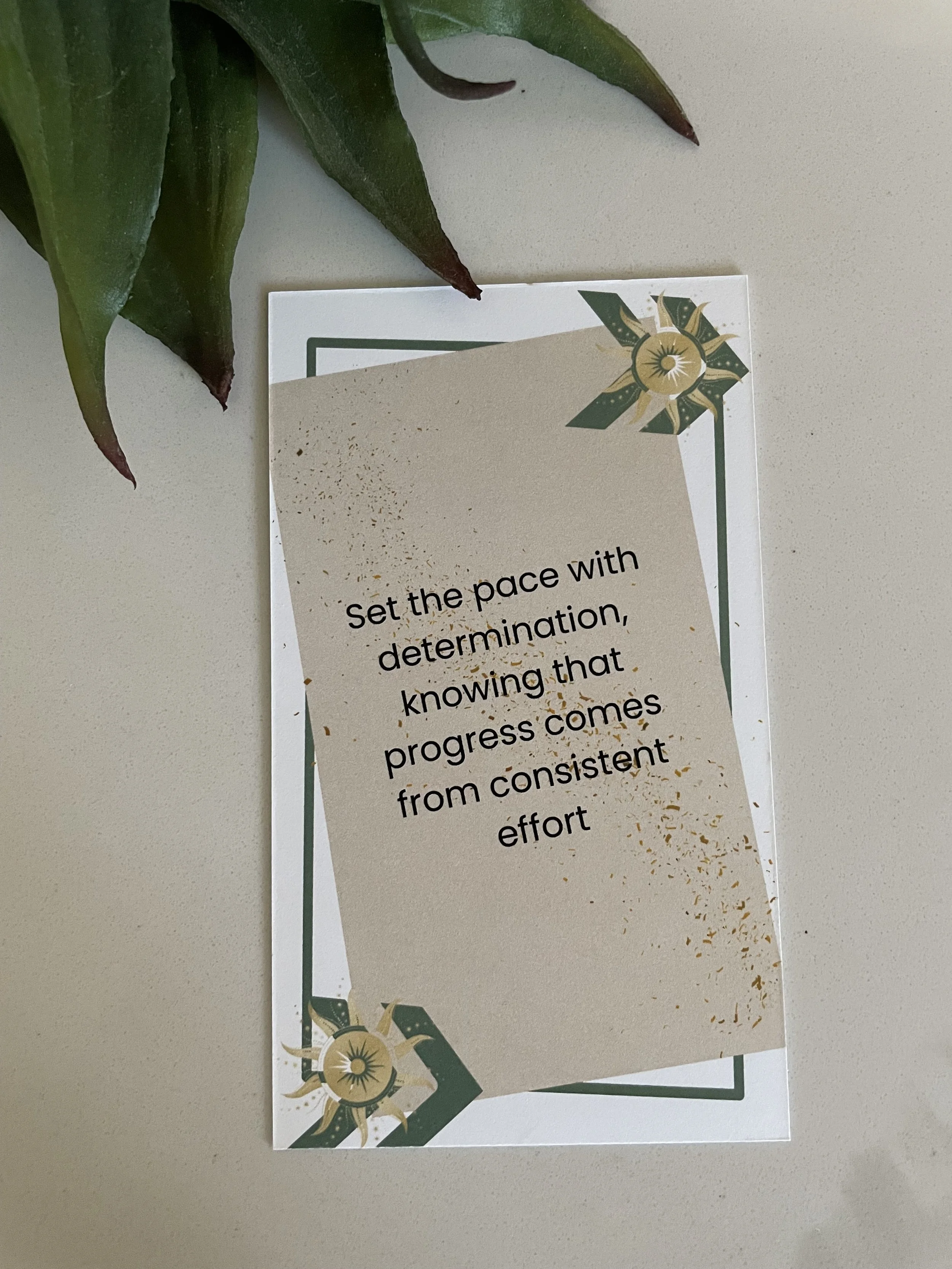a photo of the SIP card representing the Achiever Strength