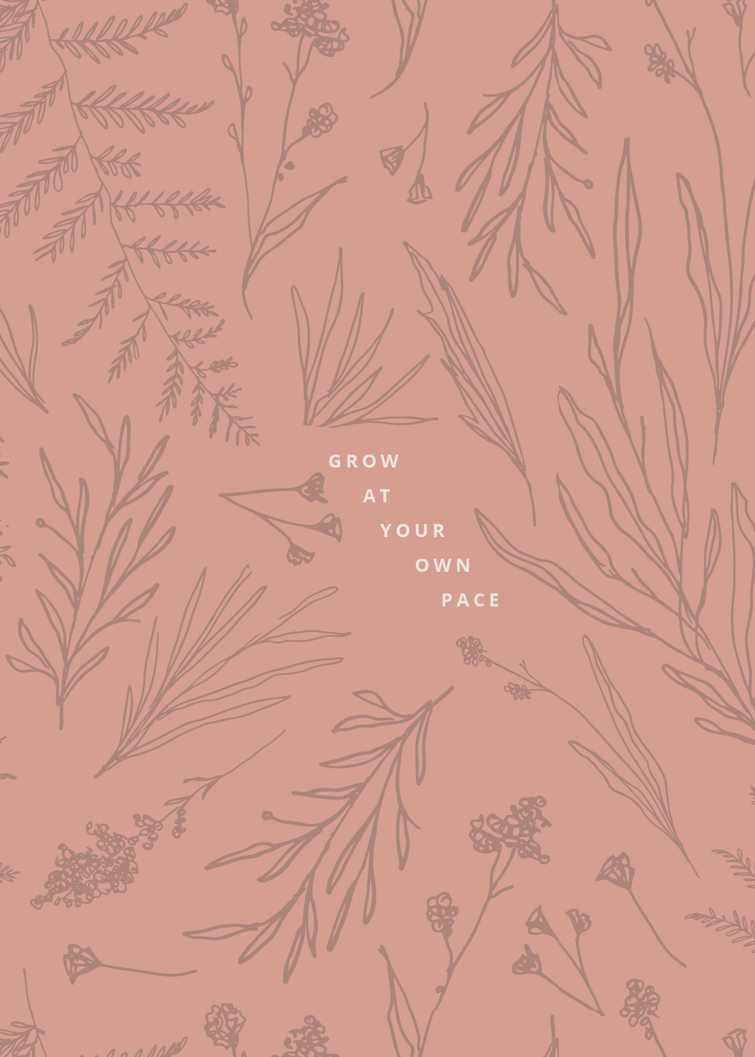 Organic Floral - Downloadable Print