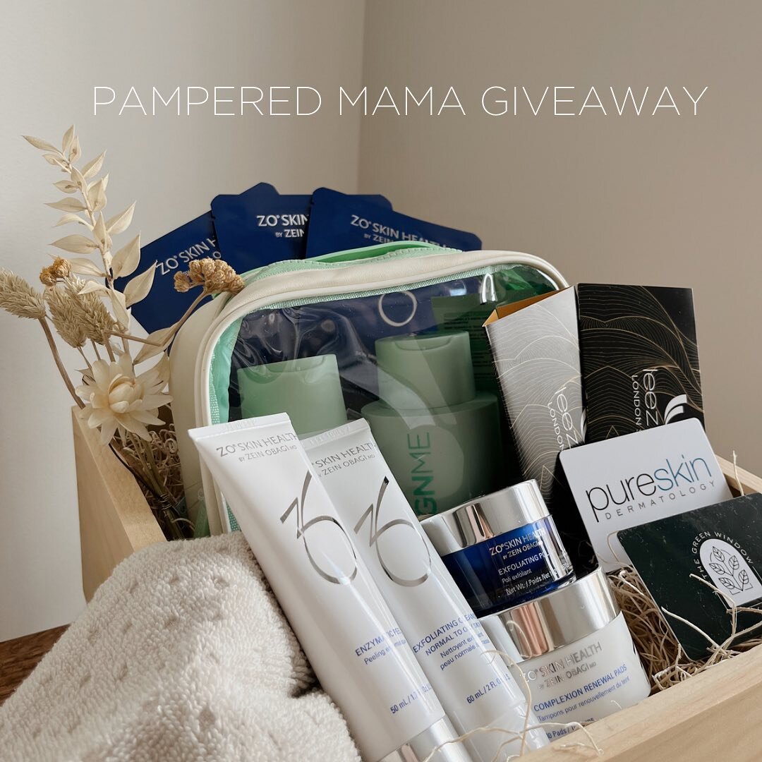 We're so excited to team up with a few amazing local businesses to give away a gift box to ONE lucky mama ahead of Mother's Day! 

This Pampered Mama gift box thoughtfully includes: 

@leezurlondon manicure gift certificate, @designmehair shampoo kit