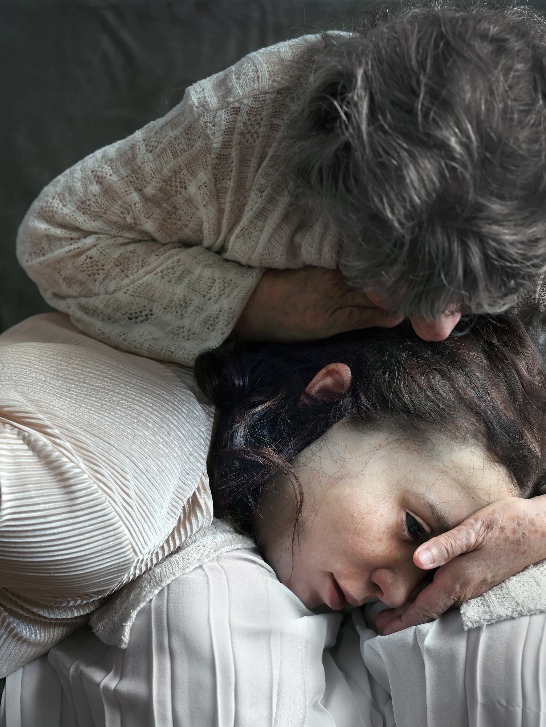  Aneta Grzeszykowska ,
 Daughter #20 , 2025,
pigment ink on cotton paper,
27 1/2 x 20 2/3 inches,
70 x 52.5 cm.
edition of 3 + 2 AP