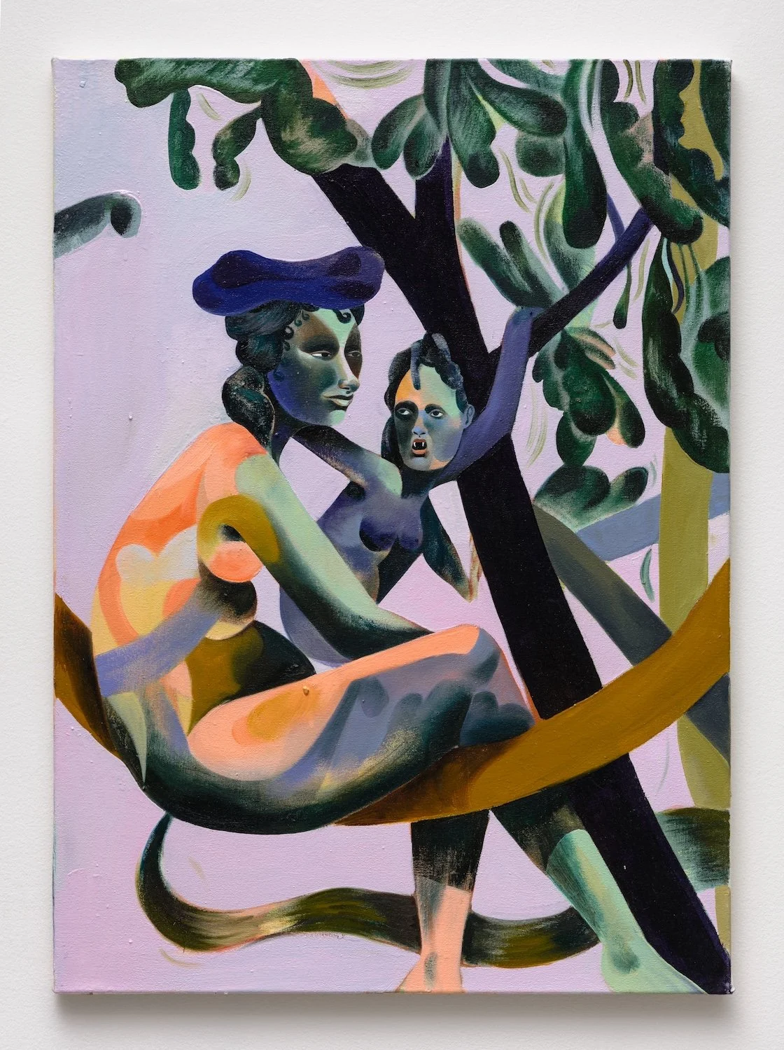 Jessie Makinson,  Tender Trick , 2018, Oil on canvas, 27.5 x 19.75 inches, 70 x 50 cm
