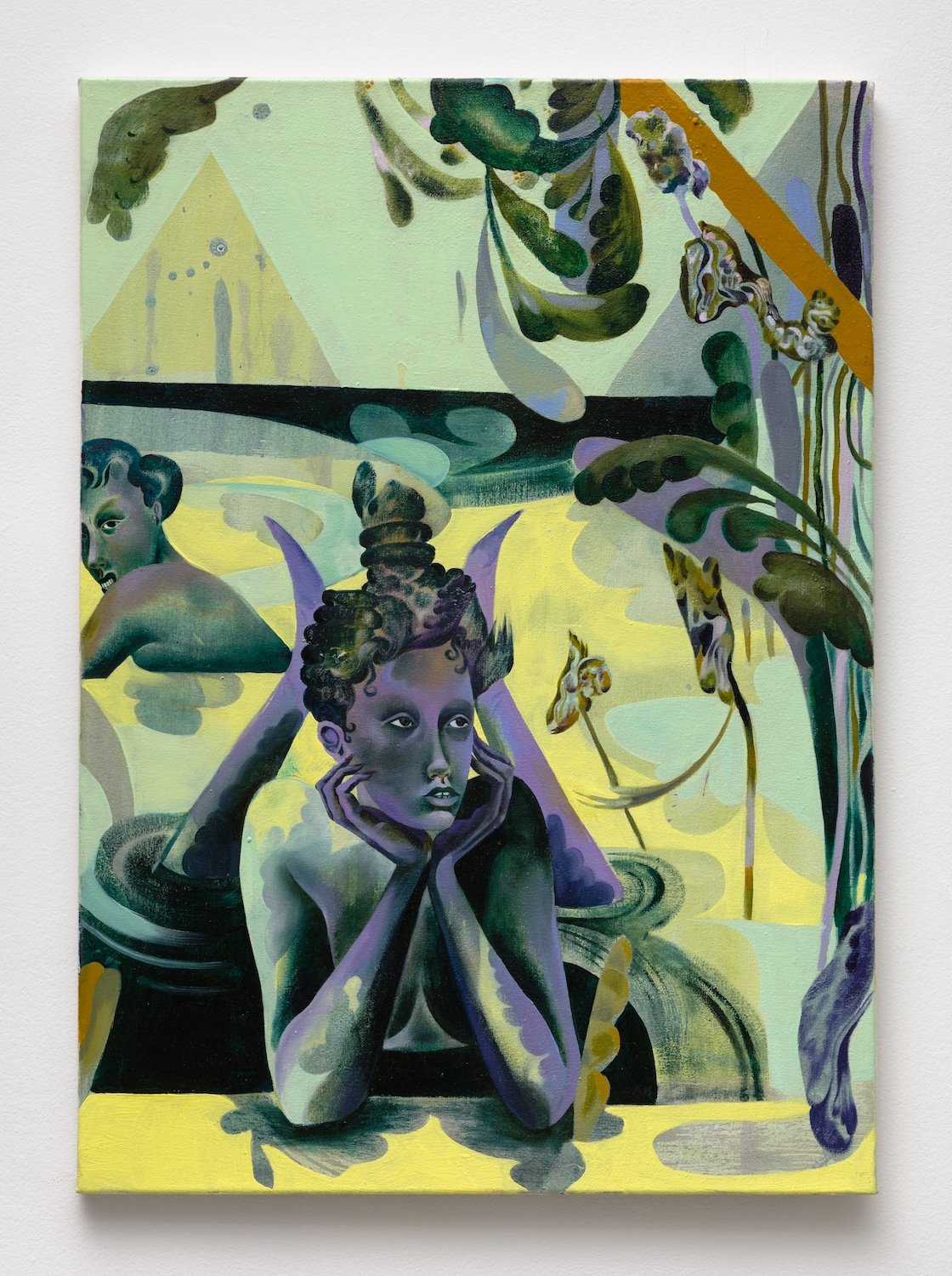 Jessie Makinson,  Like a Villainelle , 2018, Oil on canvas, 27.5 x 19.75 inches, 70 x 50 cm
