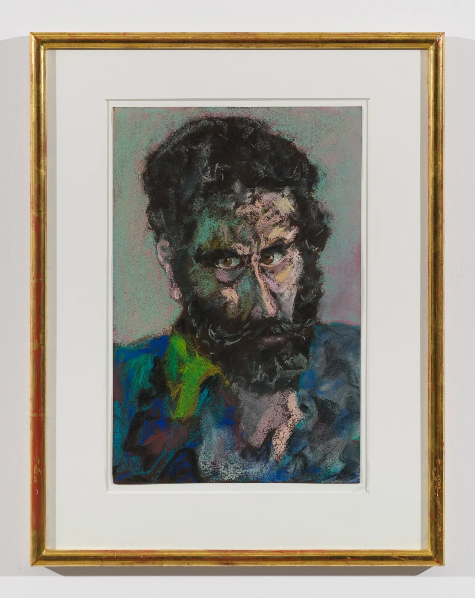 Lucas Samaras,  Self-Portrait Head #6 , June 15, 1981, Pastel on paper, Framed, 24 3/4 x 19 1/4 inches, 75.5 x 31.2 cm