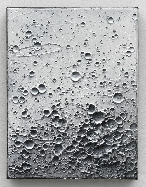 Thomas Fougeirol,  Rain Picture , 2016, Oil on canvas, 16 x 12 inches