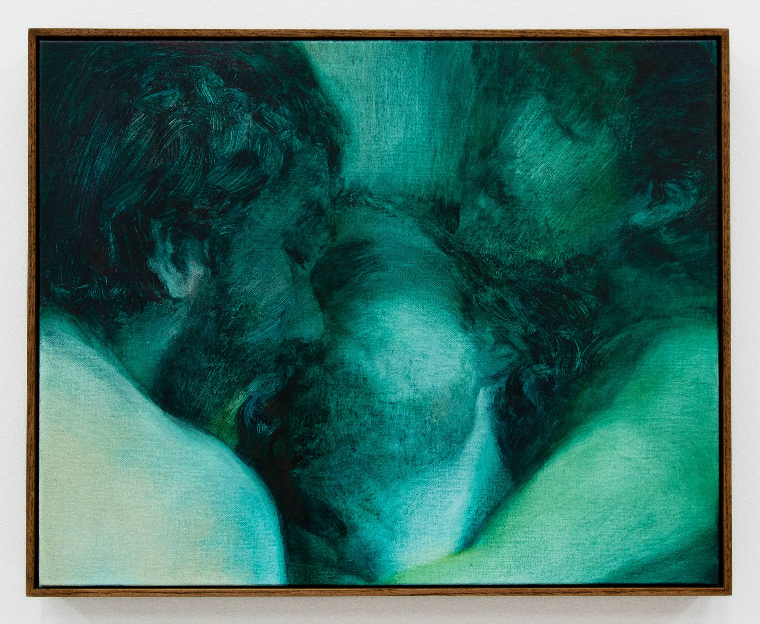 Xie Lei,  Surround , 2022, Oil on canvas, 19 3/4 x 25 5/8 inches, 50 x 65 cm