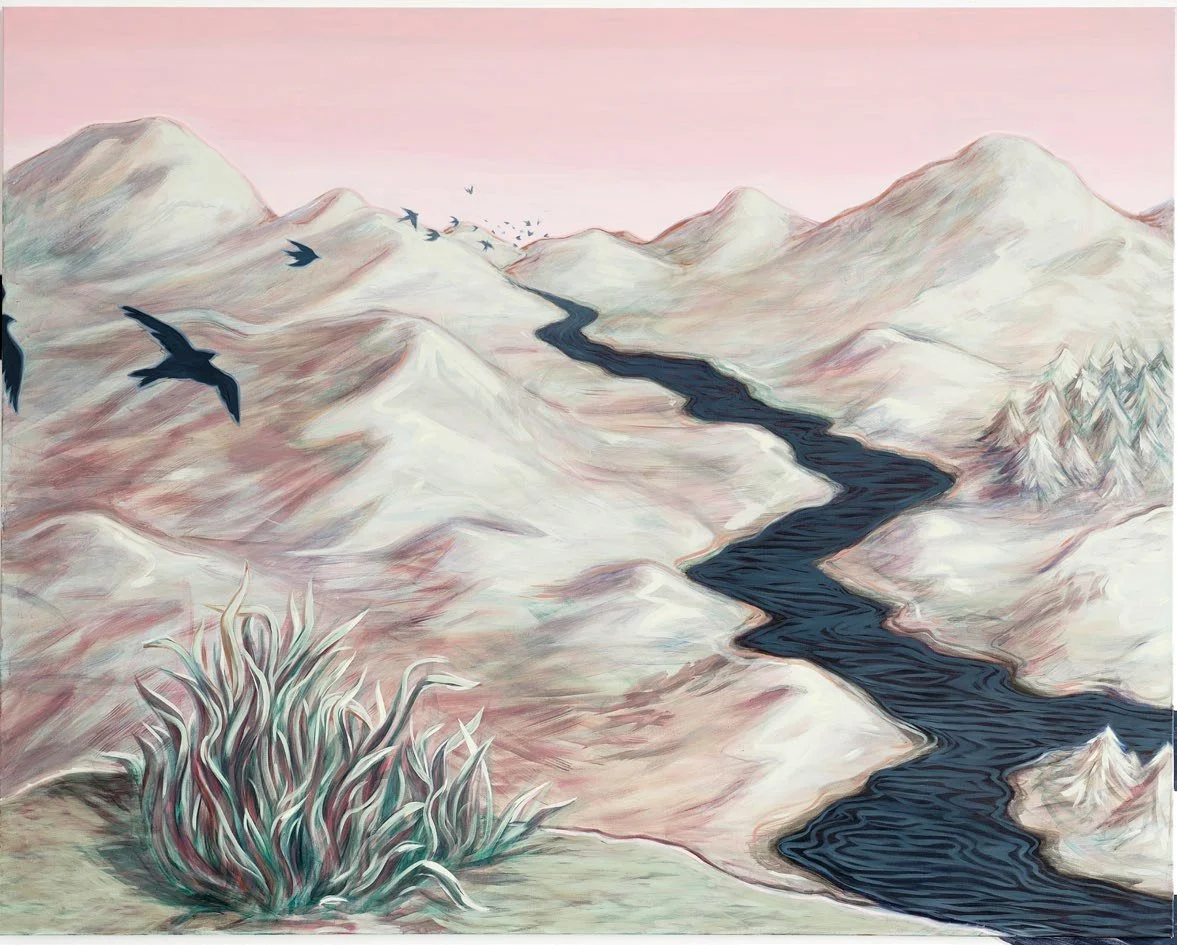 Lise Stoufflet,  Beautiful Landscape , 2022, Oil on canvas, 78 3/4 x 98 3/8 inches, 200 x 250 cm
