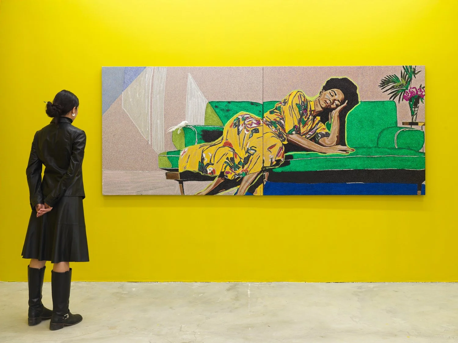 Installation view of  Akea Brionne: Time Bends for the Tender  at Lyles & King, New York