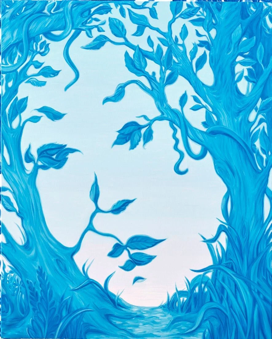 Lise Stoufflet,  Madame Nature , 2022, Oil on canvas, 66 7/8 x 55 1/8 inches, 170 x 140 cm