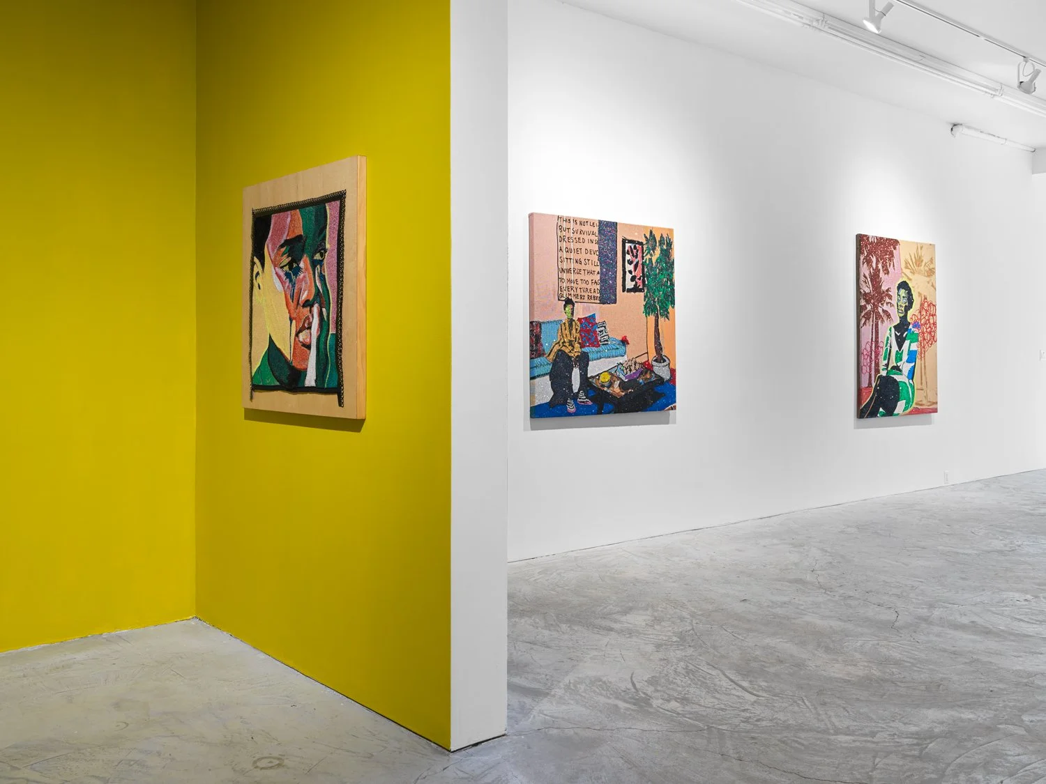 Installation view of  Akea Brionne: Time Bends for the Tender  at Lyles & King, New York