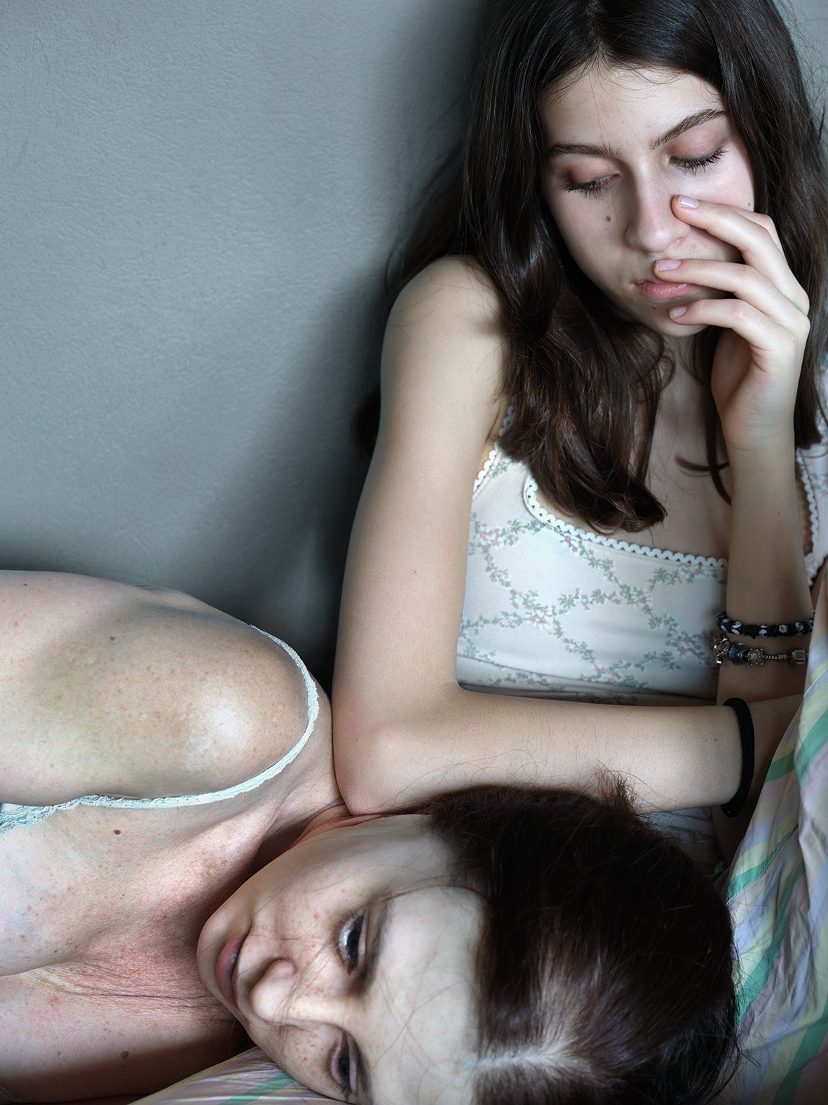  Aneta Grzeszykowska ,
 Daughter #21 , 2025,
pigment ink on cotton paper,
27 1/2 x 20 5/8 inches,
69.8 x 52.5 cm,
edition of 3 + 2 AP