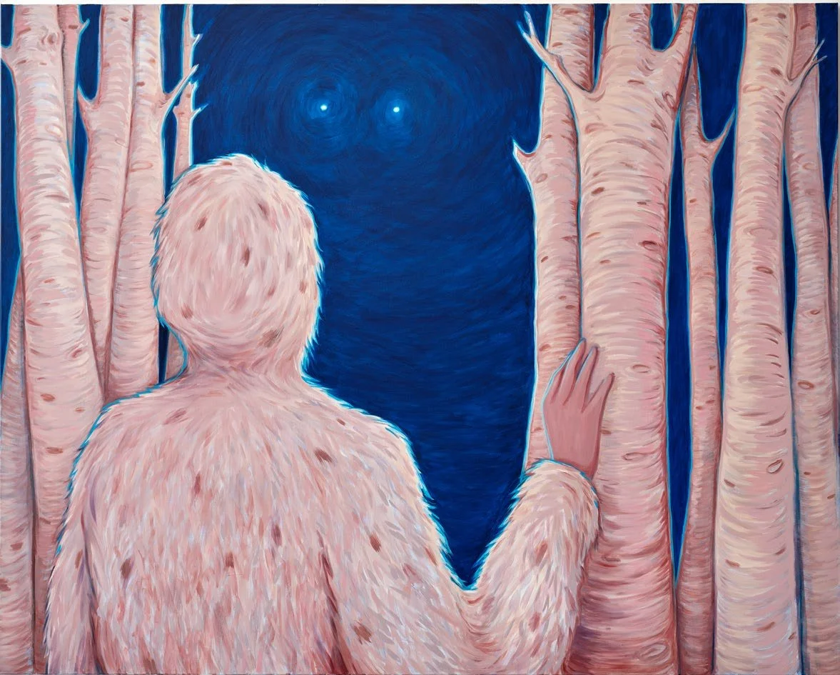 Lise Stoufflet,  Moons , 2022, Oil on canvas, 78 3/4 x 98 3/8 inches, 200 x 250 cm