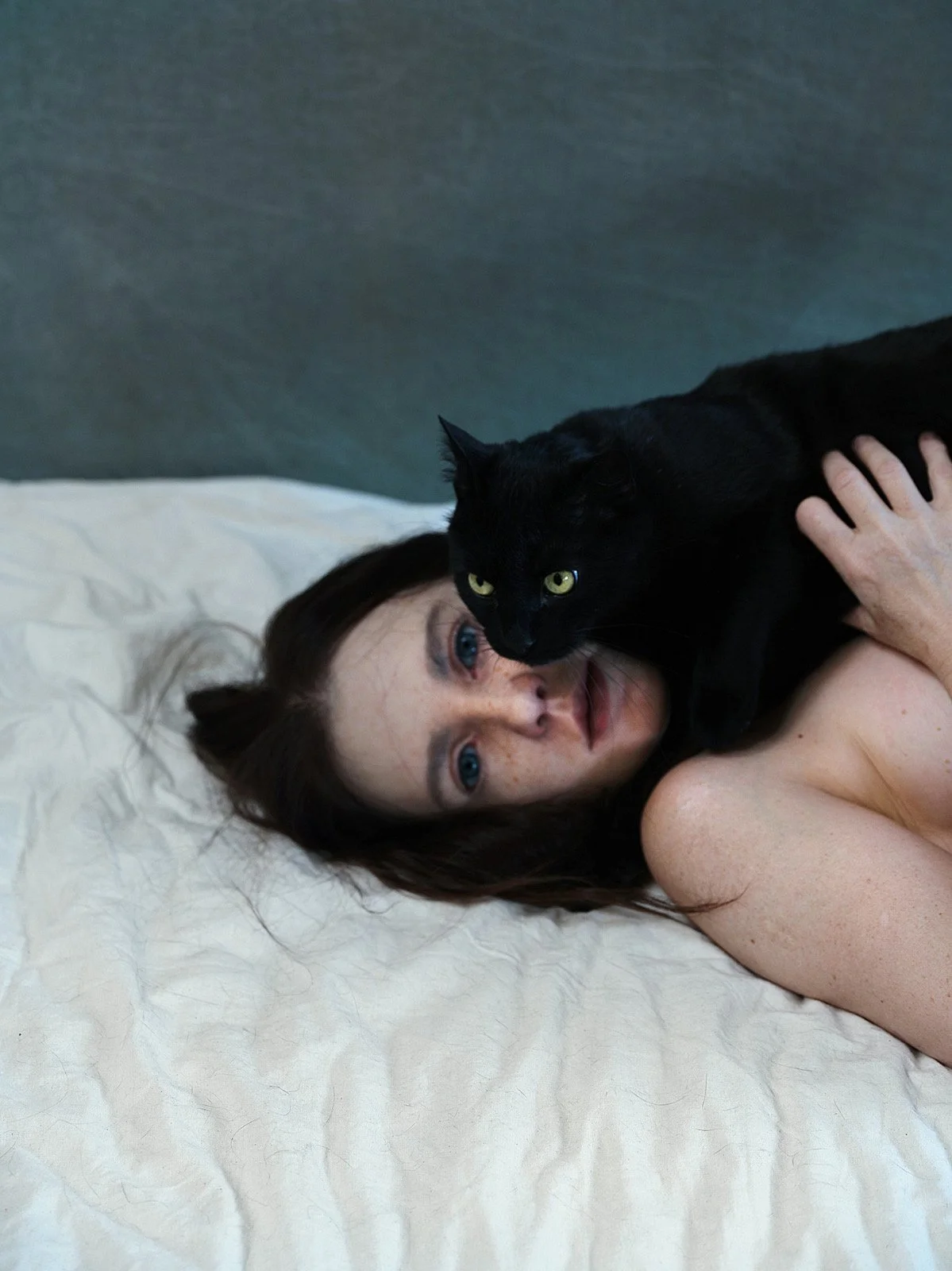  Aneta Grzeszykowska ,
 Daughter #10 , 2025,
pigment ink on cotton paper,
27 1/2 x 20 2/3 inches,
70 x 52.5 cm.
edition of 3 + 2 AP