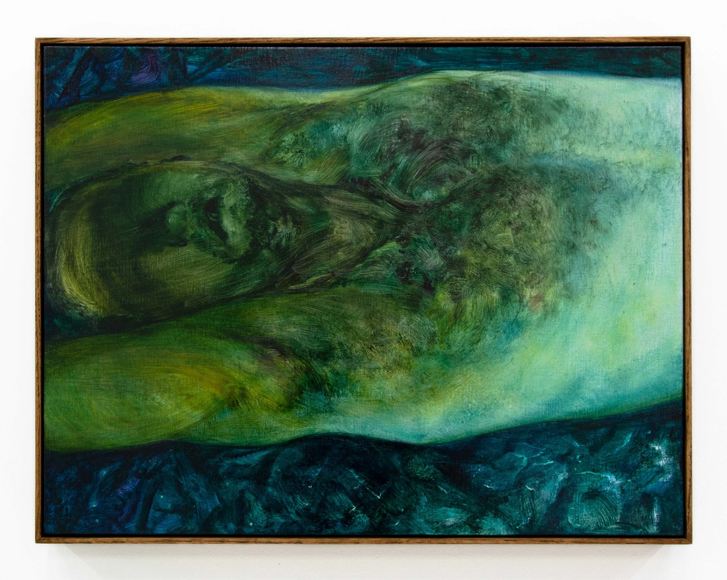 Xie Lei,  Implication , 2022, Oil on canvas, 19 3/4  x 25 5/8 inches, 50 x 65 cm