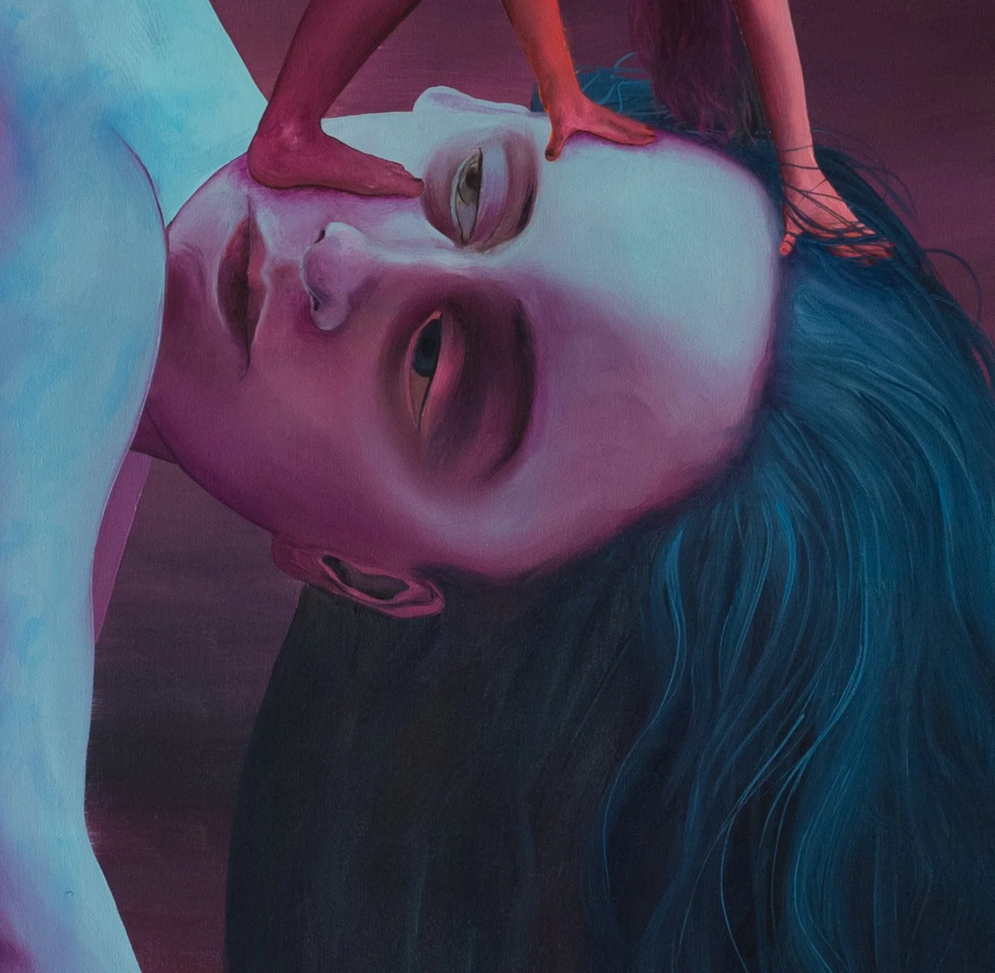Paulina Stasik,  Bearing the Brunt,   2023, Oil on canvas, detail