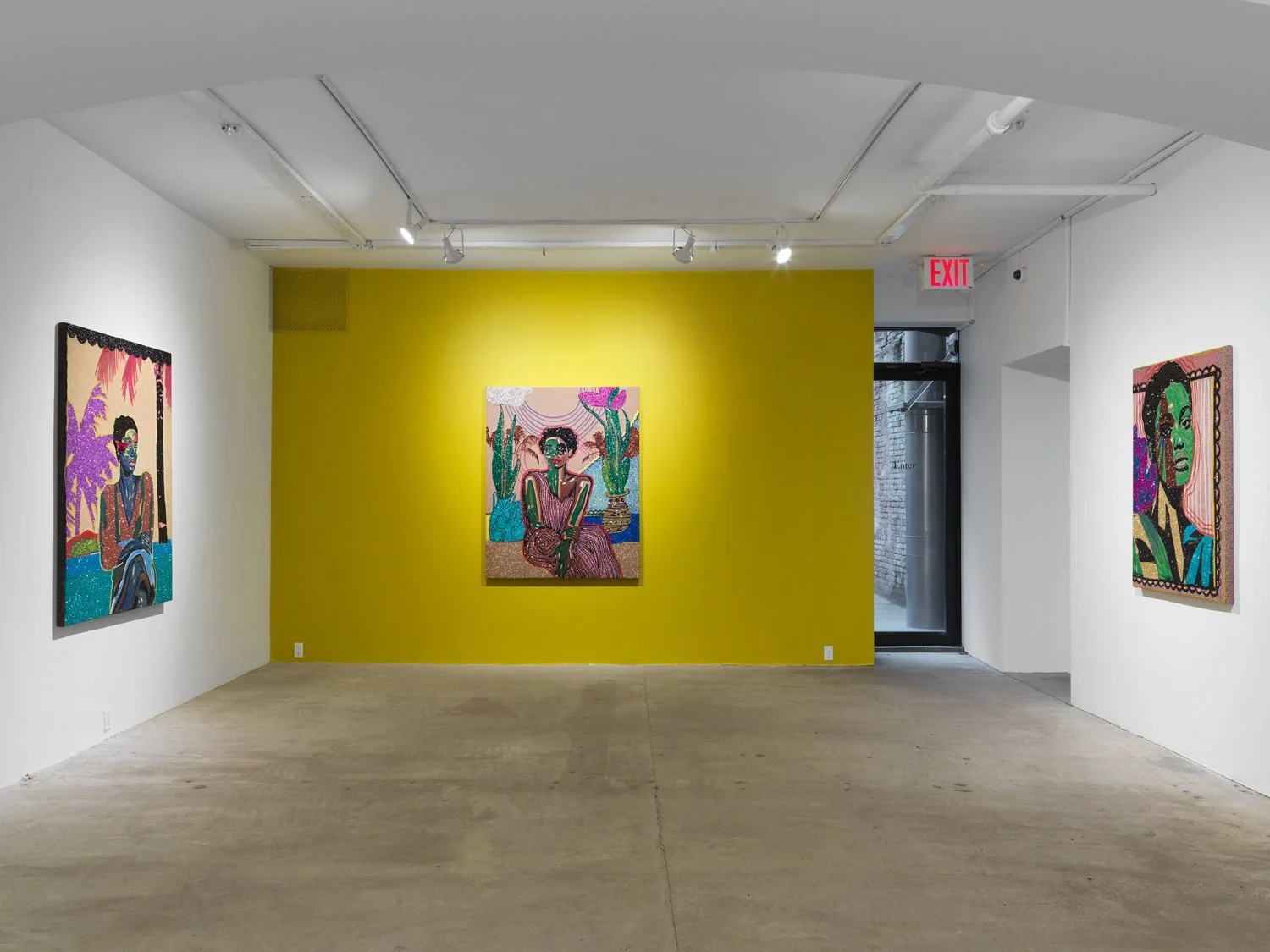 Installation view of  Akea Brionne: Time Bends for the Tender  at Lyles & King, New York