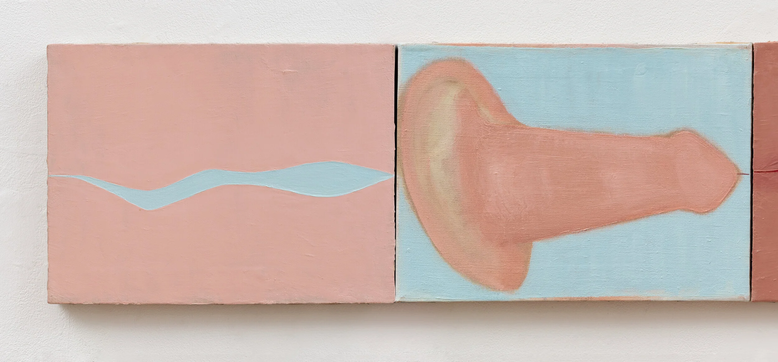  War Frieze VI: Area of Denial: Pink and Blue , 1992 (detail)