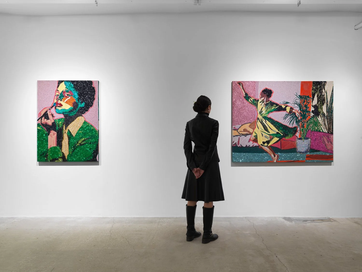 Installation view of  Akea Brionne: Time Bends for the Tender  at Lyles & King, New York