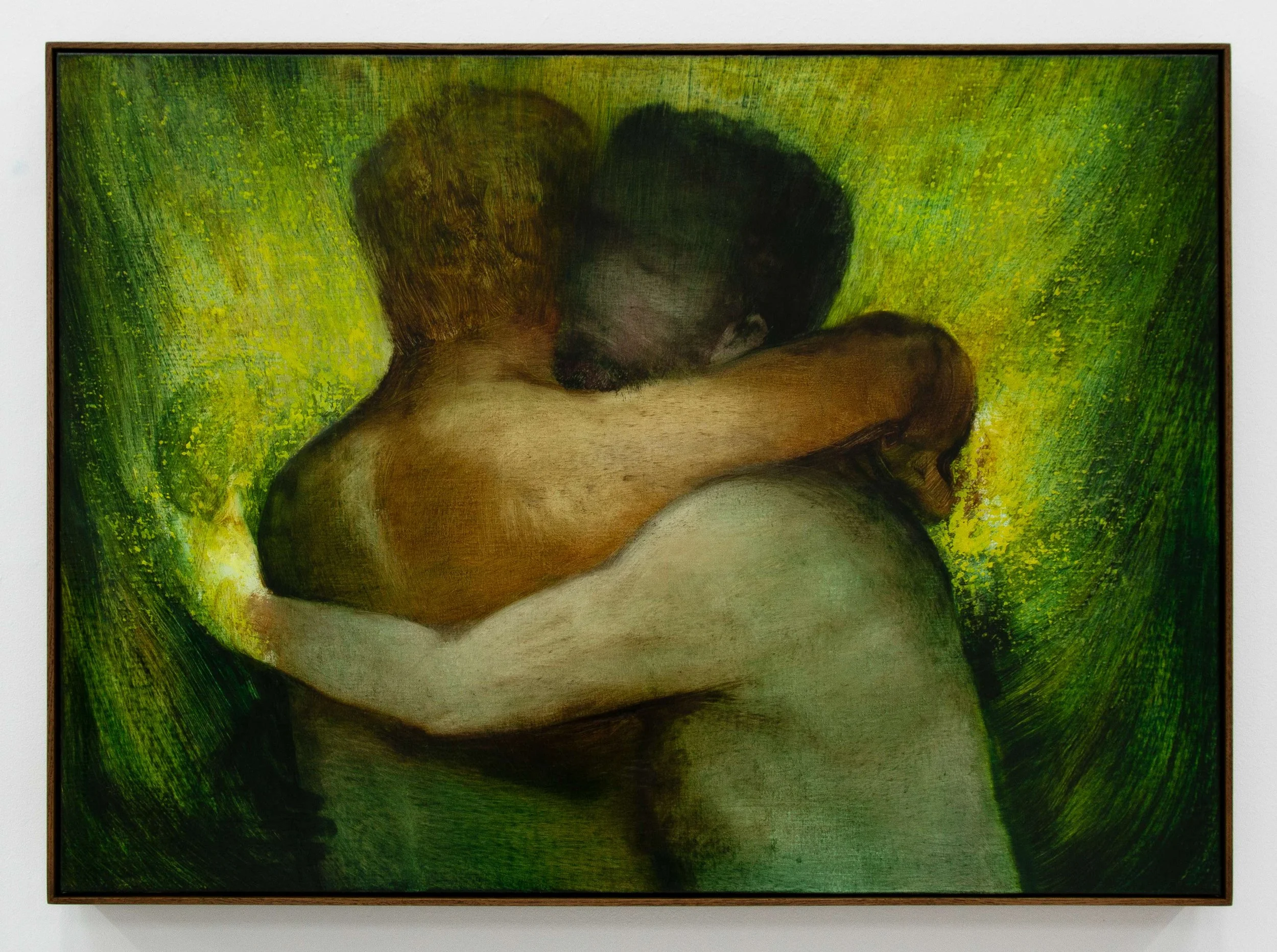 Xie Lei,  Gather I , 2022, Oil on canvas, 25 5/8 x 35 3/8 inches, 65 x 90 cm