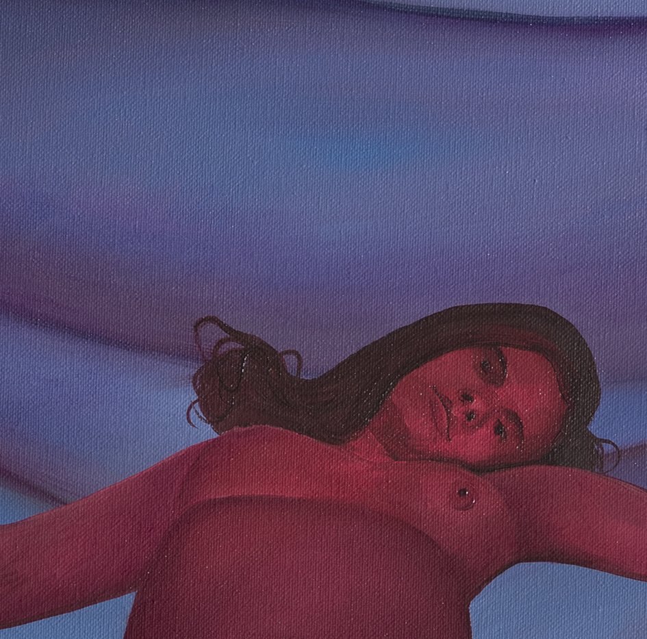 Paulina Stasik,  Stone Mother,   2023, Oil on canvas, detail
