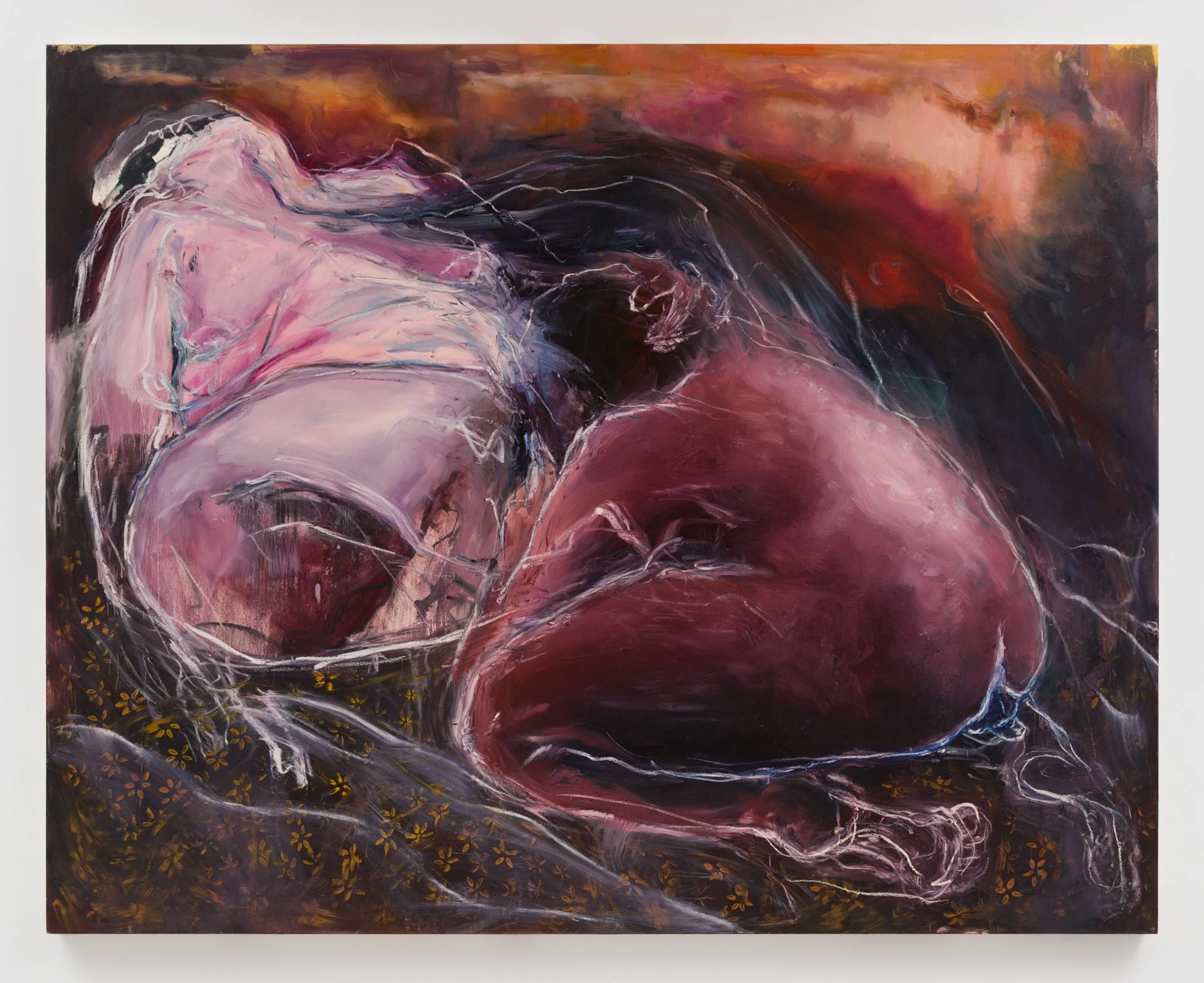 Mercedes Llanos,  Transfer , 2022, Oil on canvas, 72 x 90 inches, 182.9 x 228.6 cm