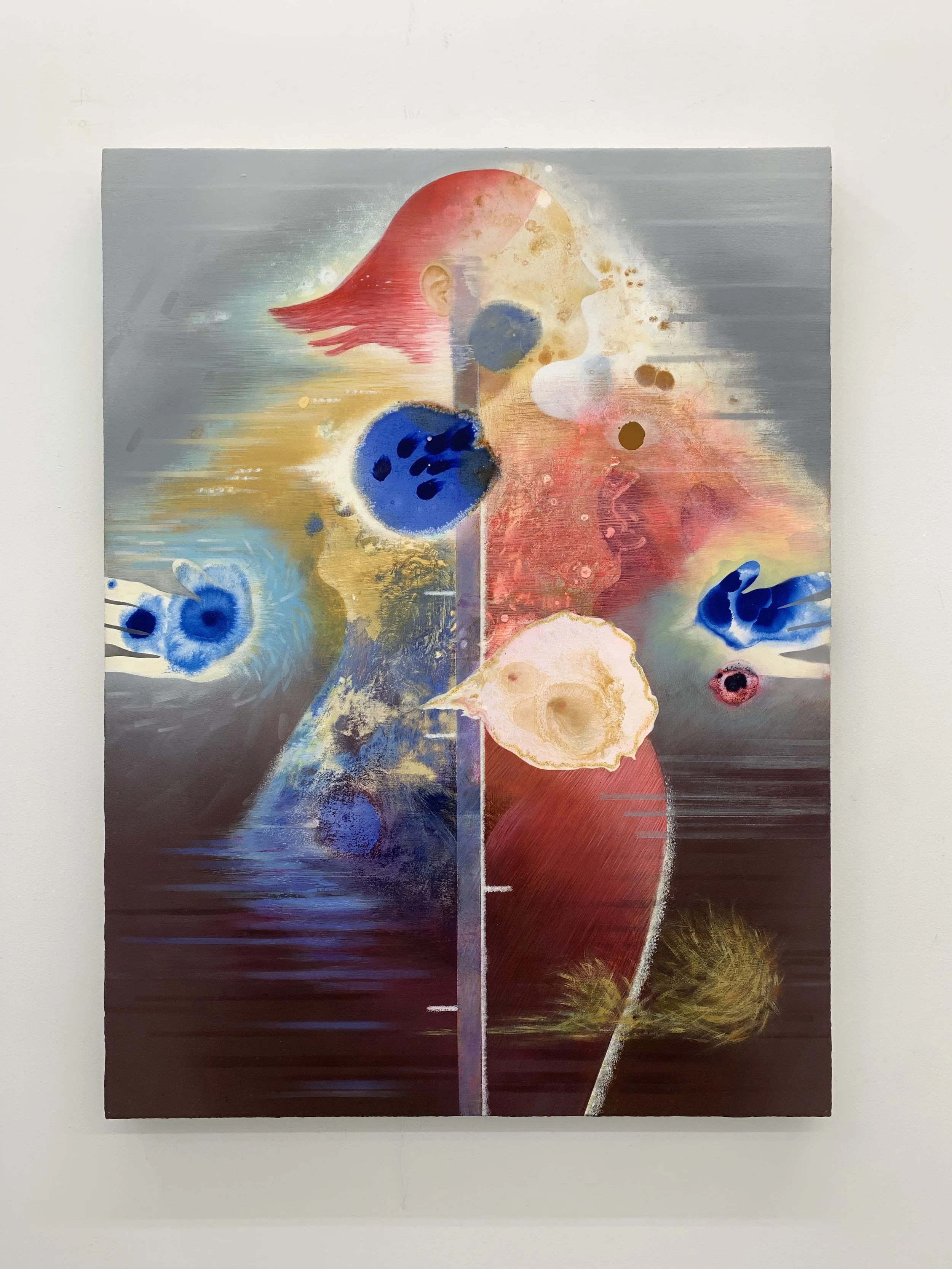 Lindsay Burke,  Cellular Gale , 2023, Acrylic on canvas, 40 x 30 inches, 101.6 x 76.2 cm