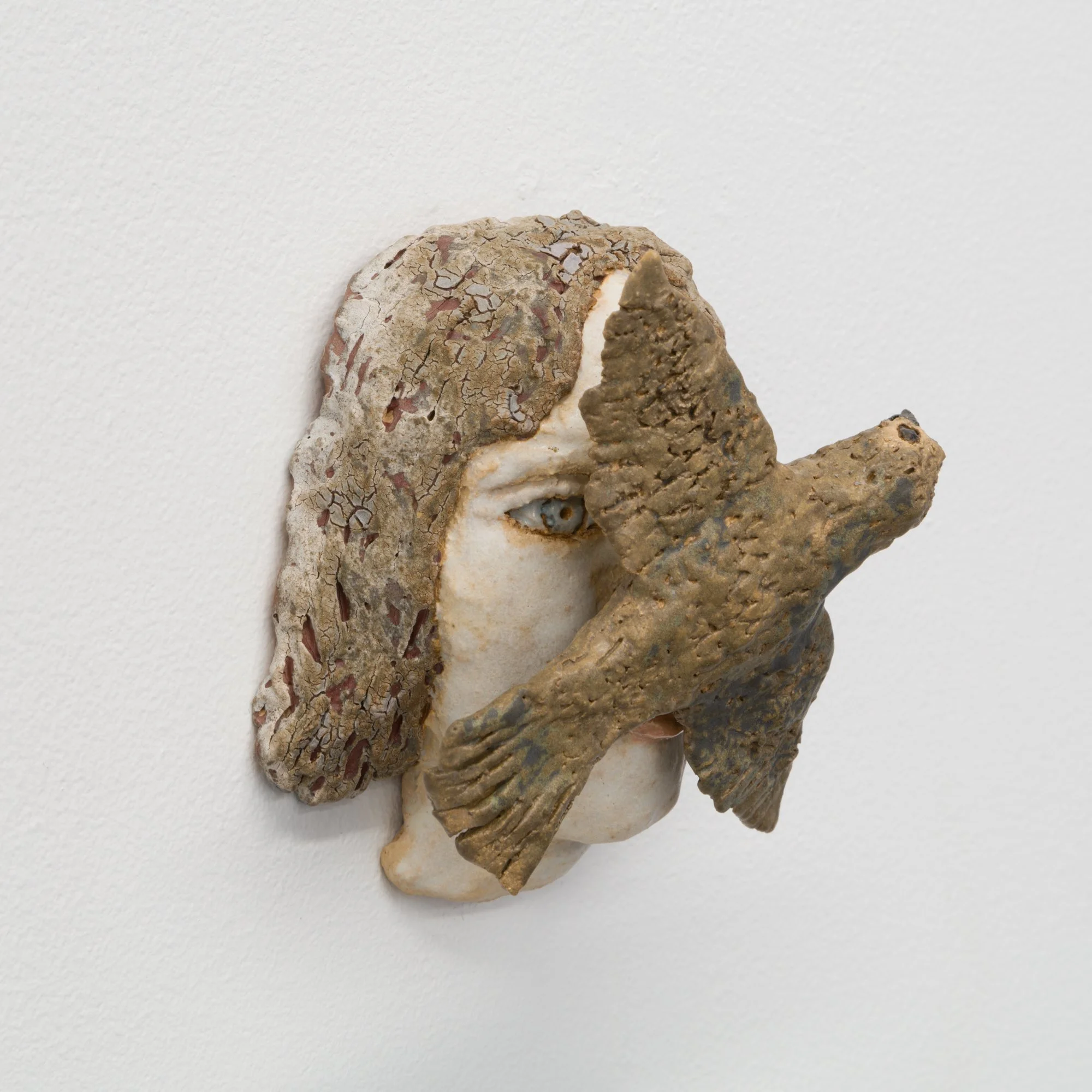 Kathy Ruttenberg,   Defaced , 2021 , Stoneware,  4 x 3 1/2 x 2 1/2 inches, 10.2 x 8.9 x 6.3 cm