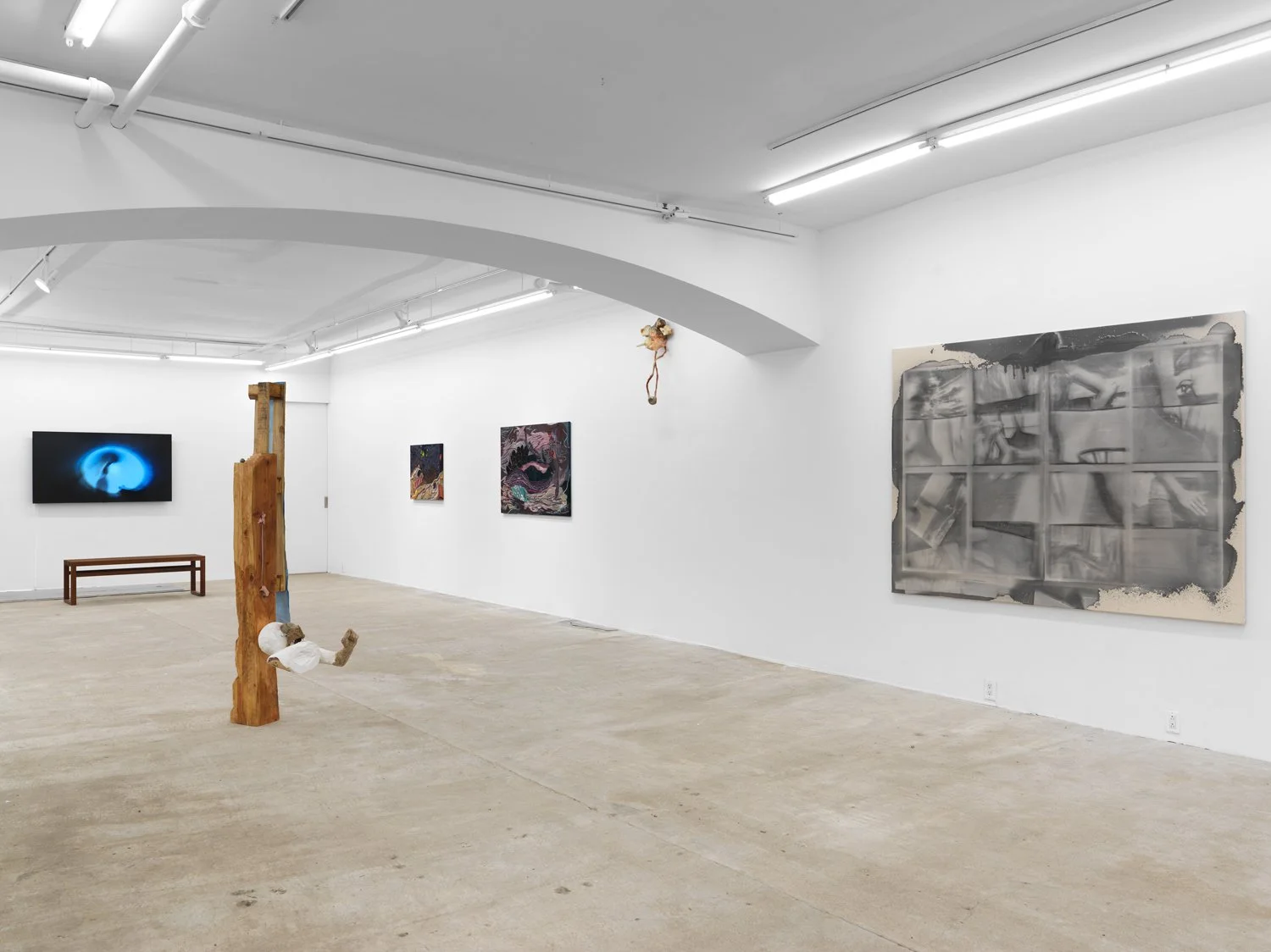 Installation view of  Cato Ouyang, Fernanda Galvão, Ren Light Pan  at Lyles & King, New York, 2026