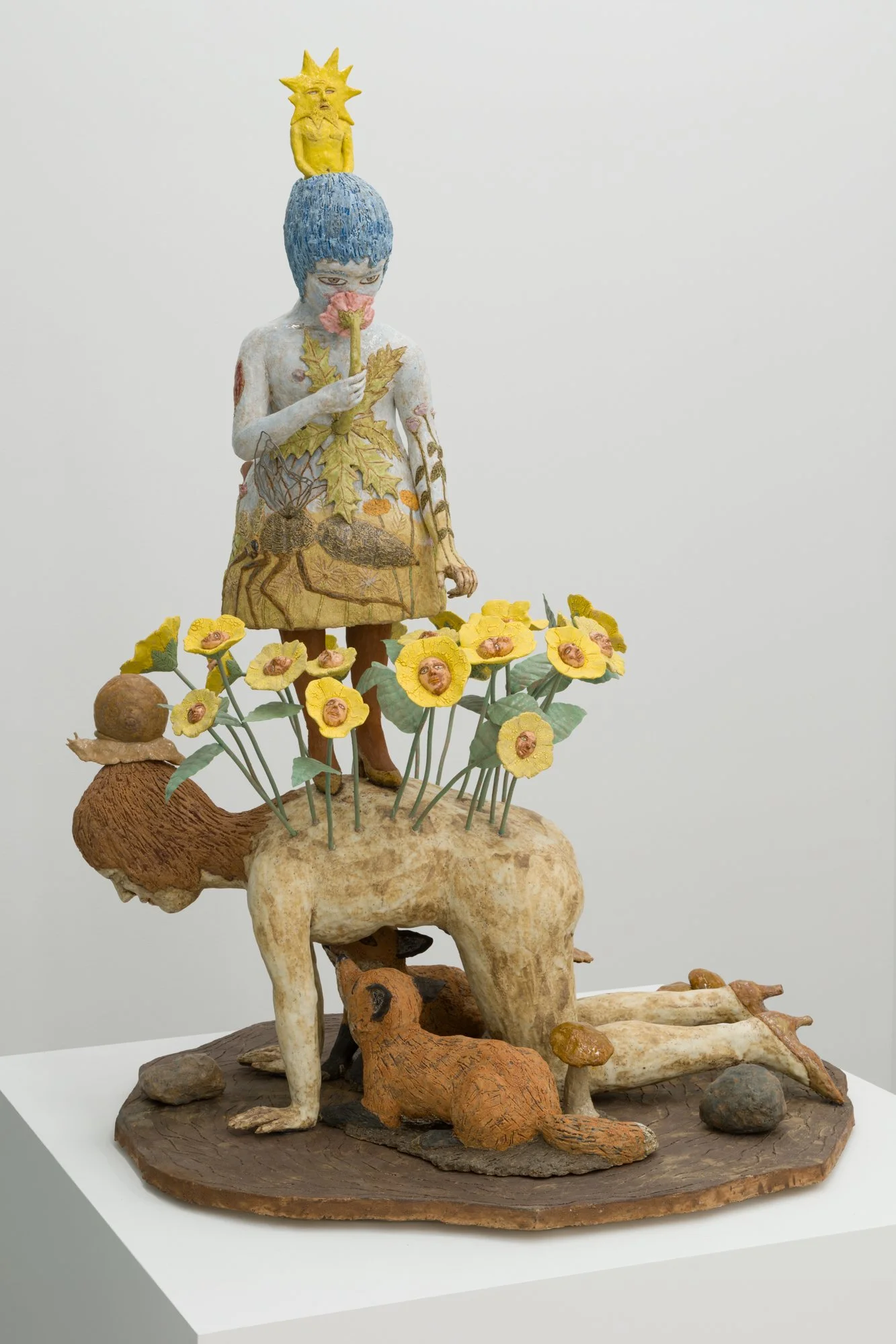 Kathy Ruttenberg,   The Awakening , 2022, Stoneware , 45 x 32 x 30 1/2 inches, 114.3 x 81.3 x 77.5 cm