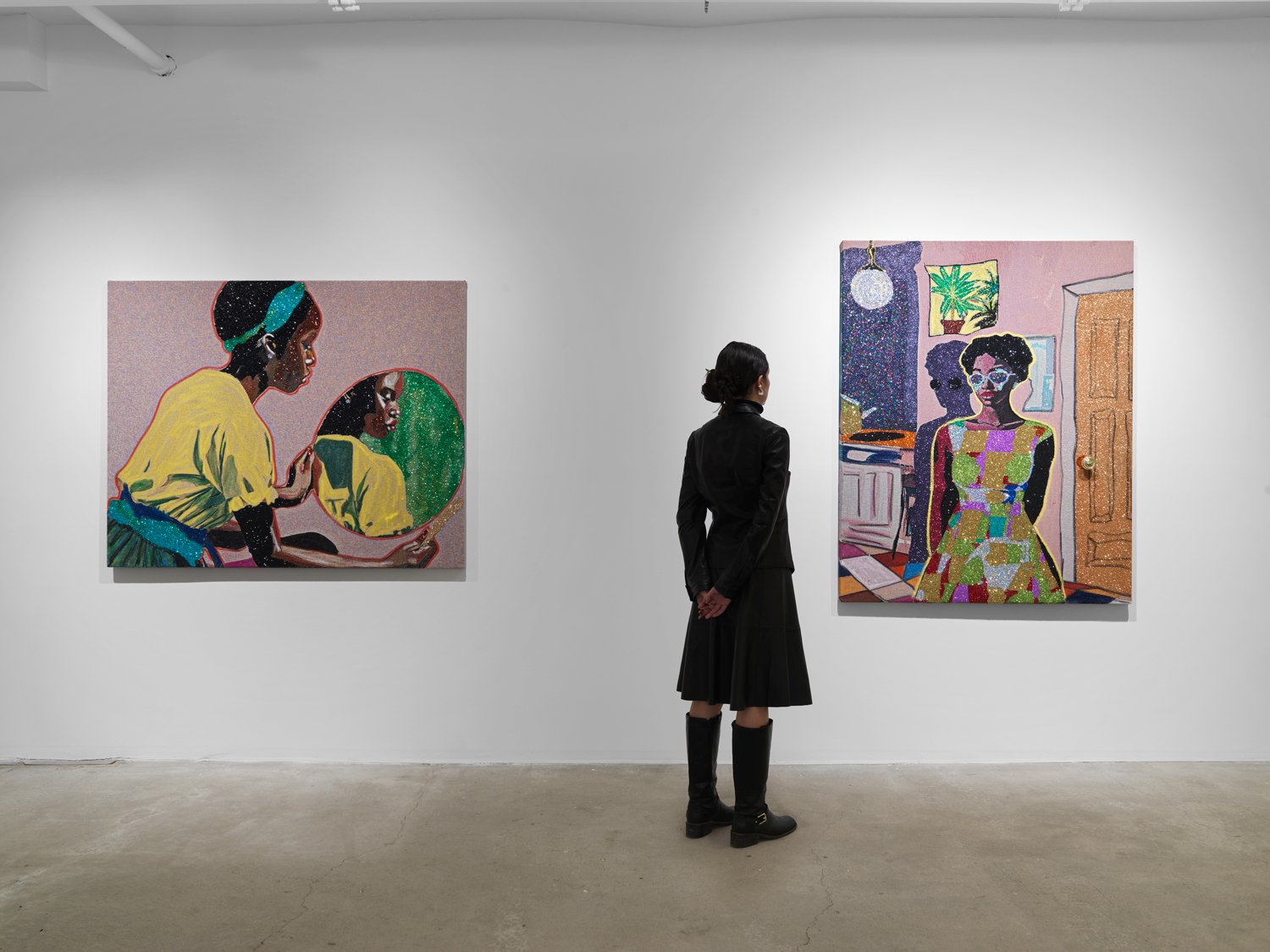 Installation view of  Akea Brionne: Time Bends for the Tender  at Lyles & King, New York
