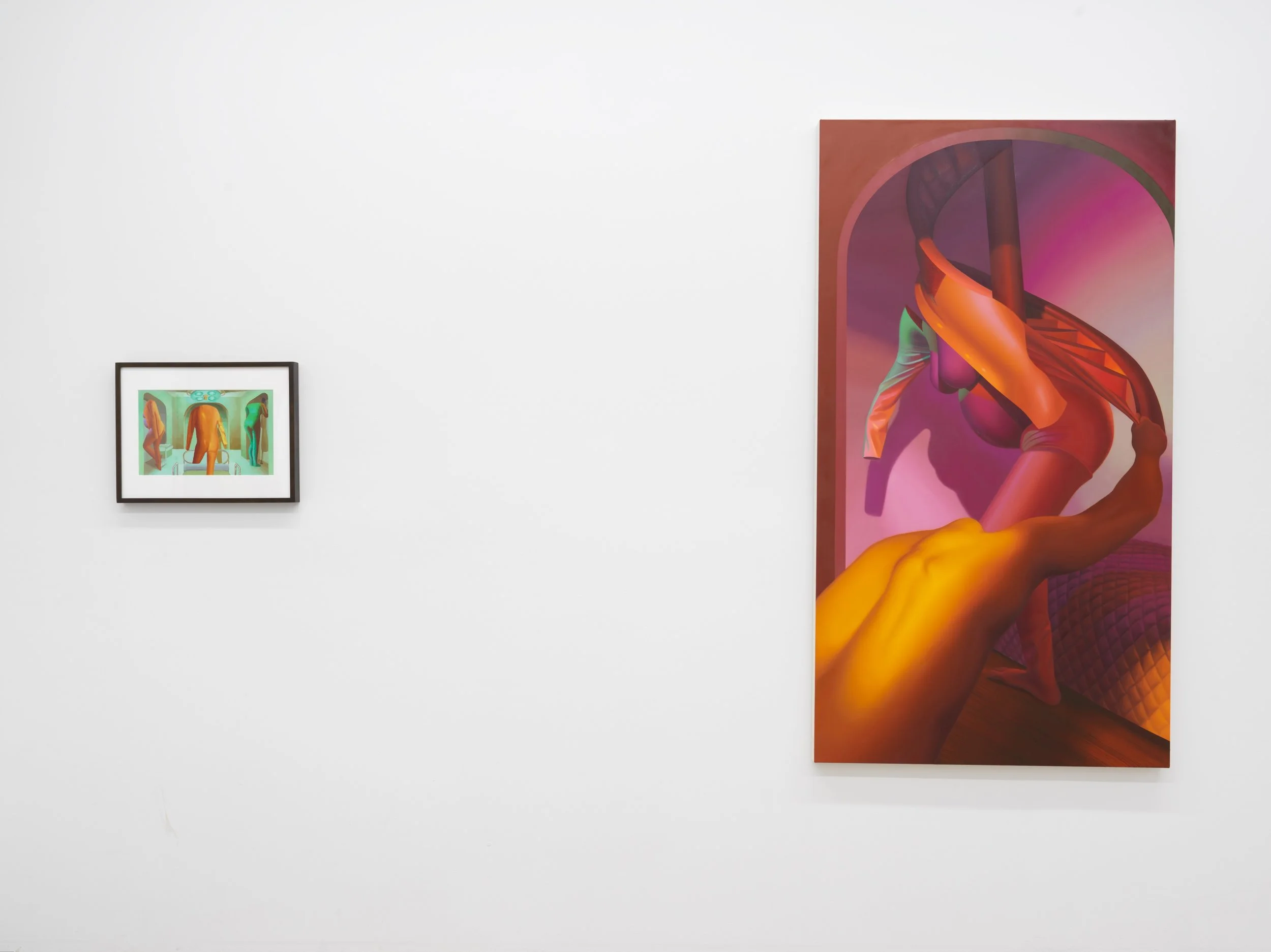 Installation view of Kate Meissner  New Paintings  at Lyles & King, New York