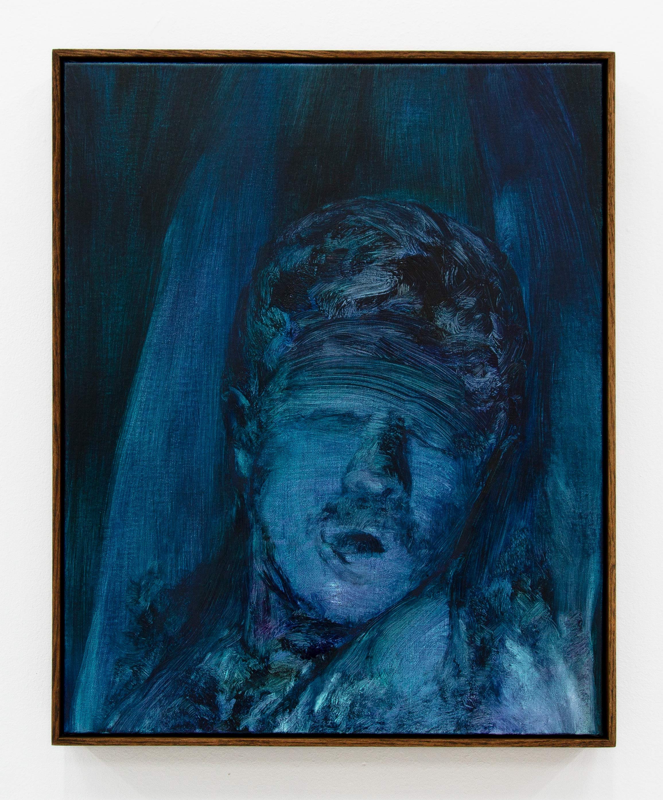 Xie Lei,  Indulgence , 2022, Oil on canvas, 19 3/4 x 15 3/4 inches, 50 x 40 cm