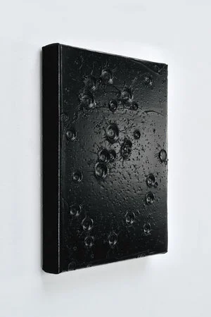 Thomas Fougeirol,  Rain Picture , 2014, Oil on canvas, 16 x 12 inches