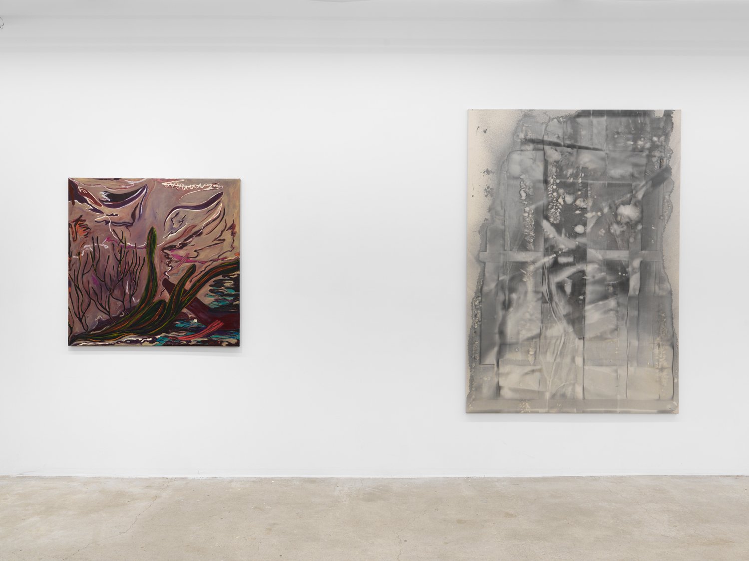 Installation view of  Cato Ouyang, Fernanda Galvão, Ren Light Pan  at Lyles & King, New York, 2026