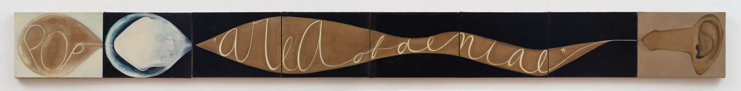  War Frieze III: Area of Denial (POP) , 1991
 Oil on 8 linen canvases
 12 x 16 inches (each), 12 x 112 inches (total)