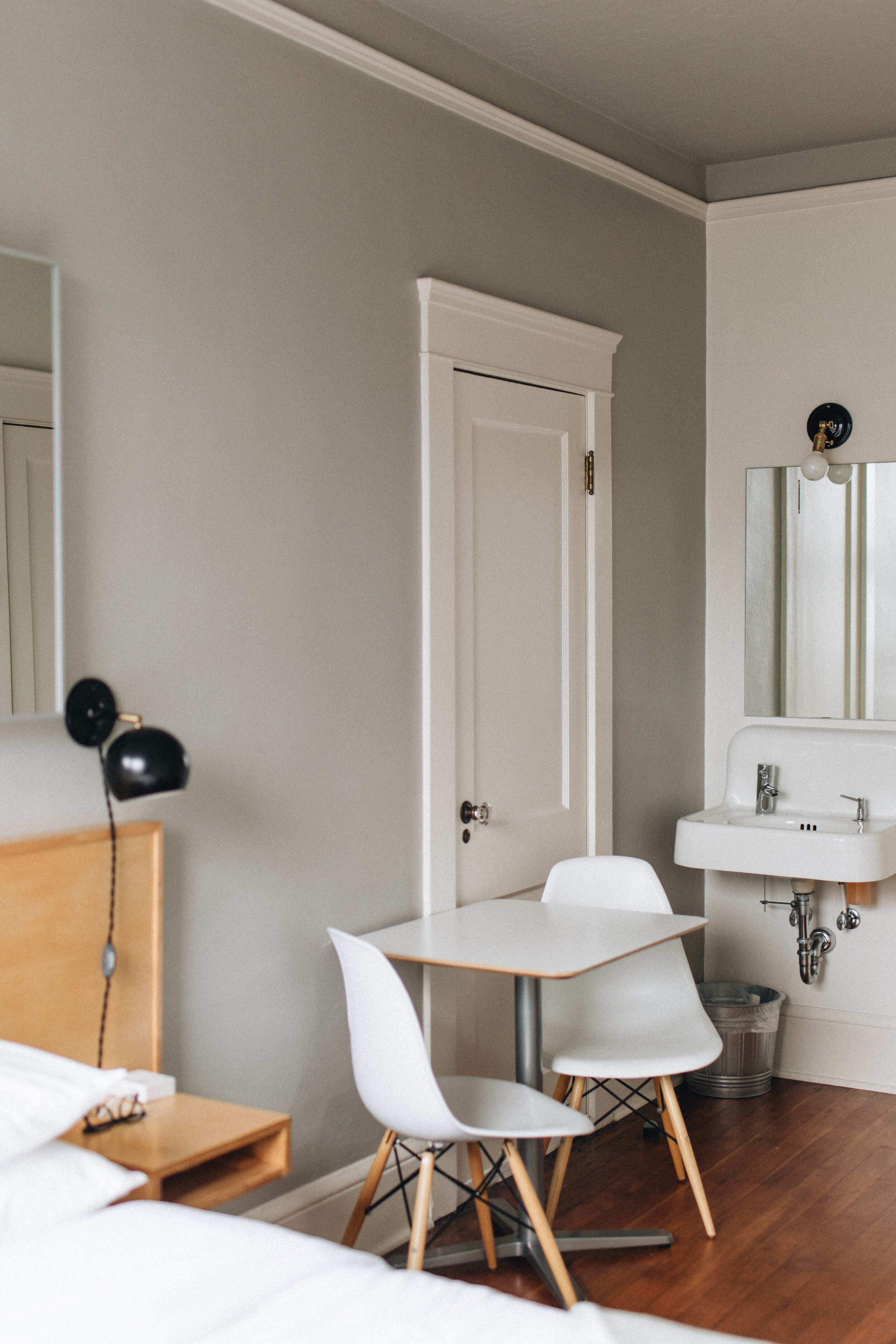 Norblad Boutique Hotel Astoria Oregon Custom Bed Frame Interior Design Photography