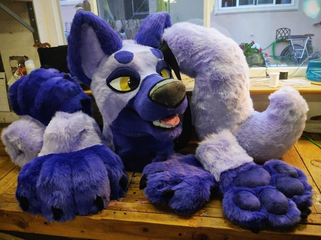 Finished up another fursuit in time for #FursuitFriday! So happy I finally got to work with these purple furs from @howlfabric 💜 And thanks again for commissioning me, Coach!

Headbase from @kawanii_the_manokit!

#furryfandom #furry #fursuitmaker #f