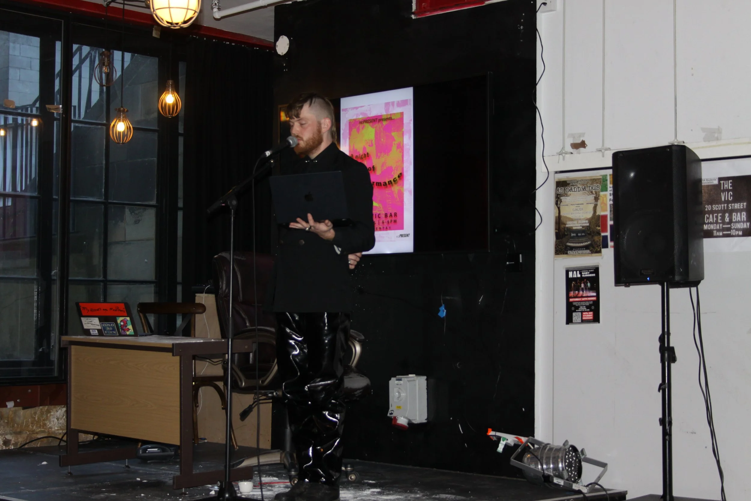 TO TALK THROUGH THE CORPSE