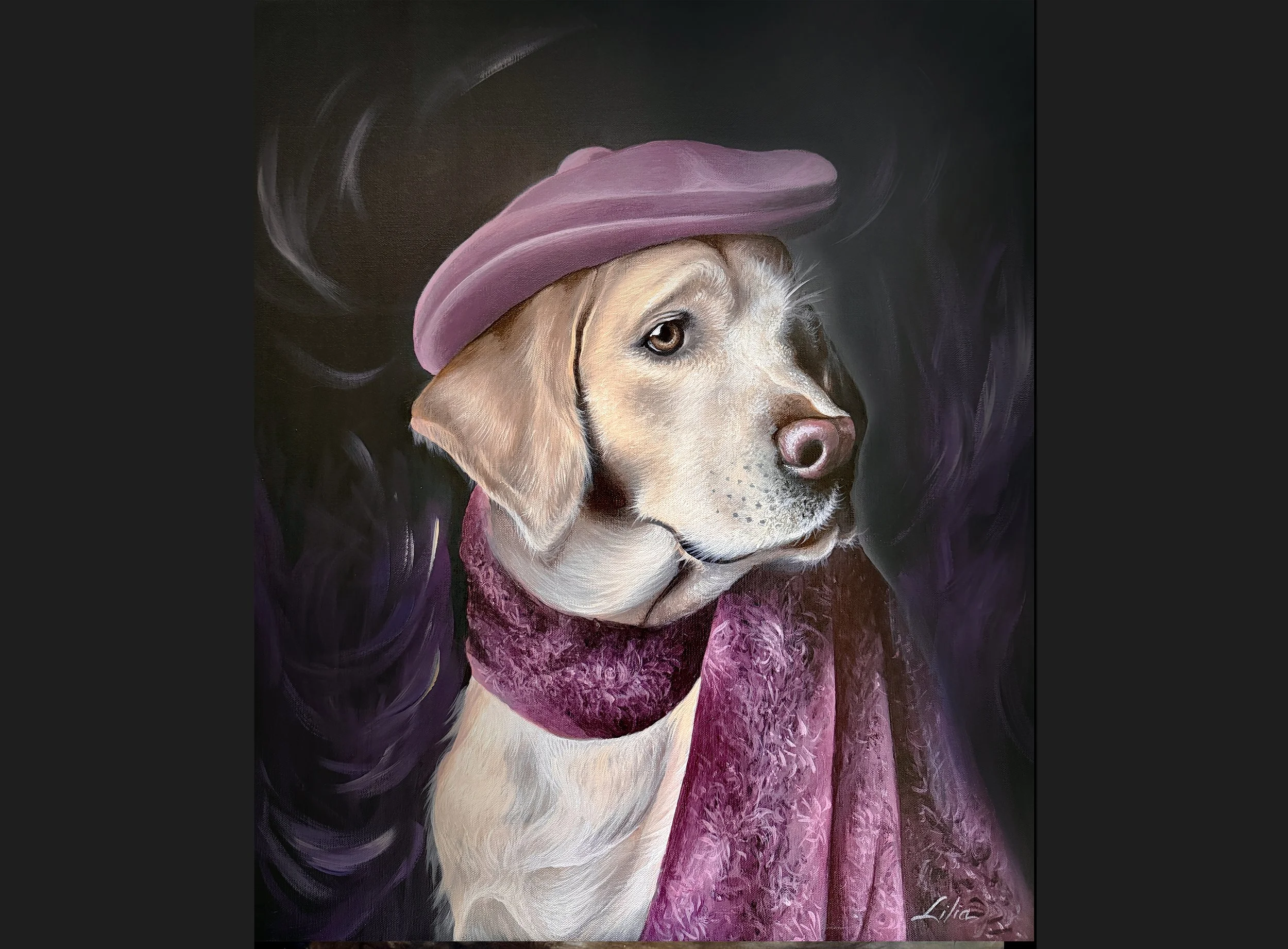 L'artiste Labrador | Fine Art Print