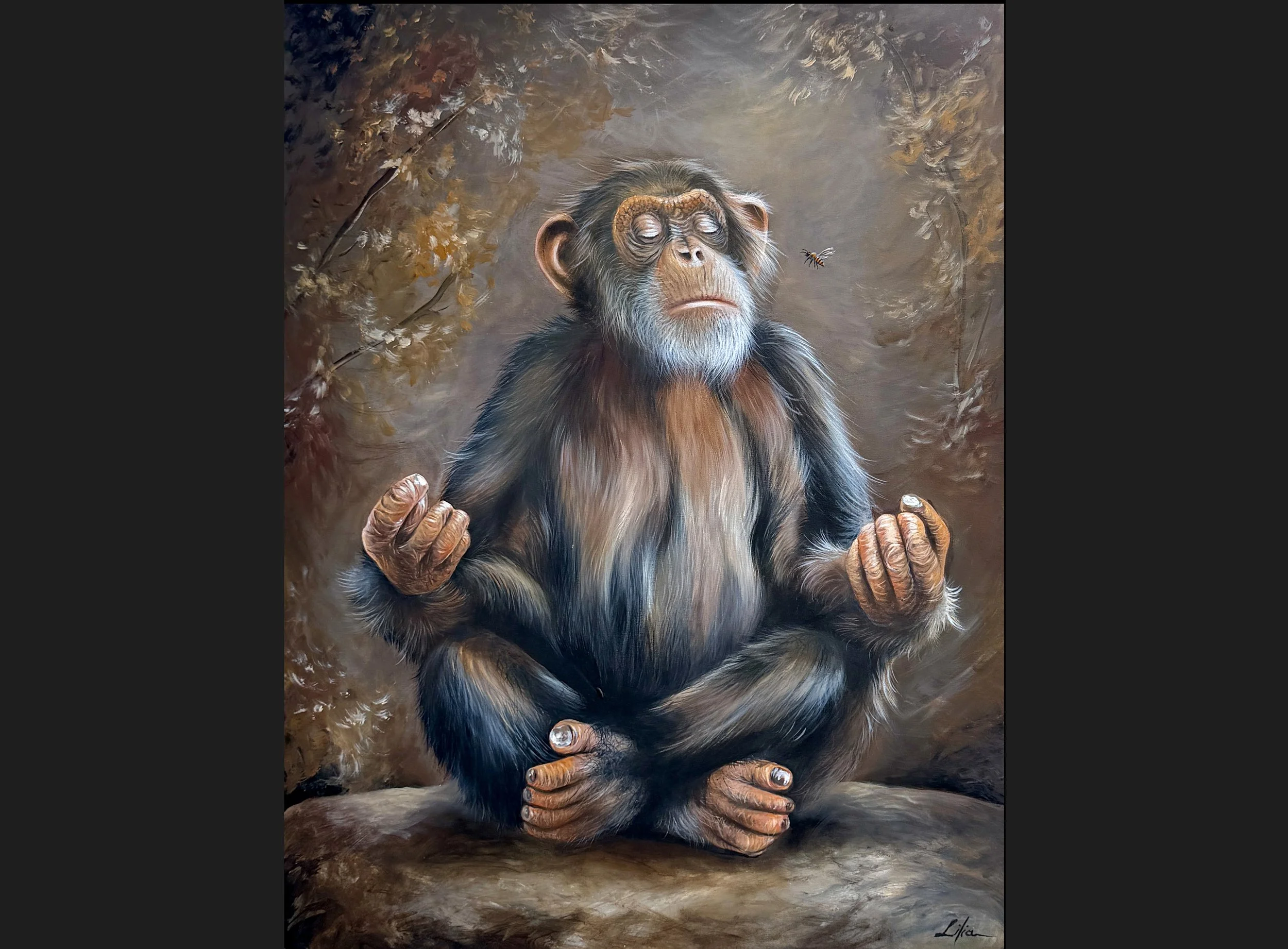 Chimp Namaste | Fine Art Print