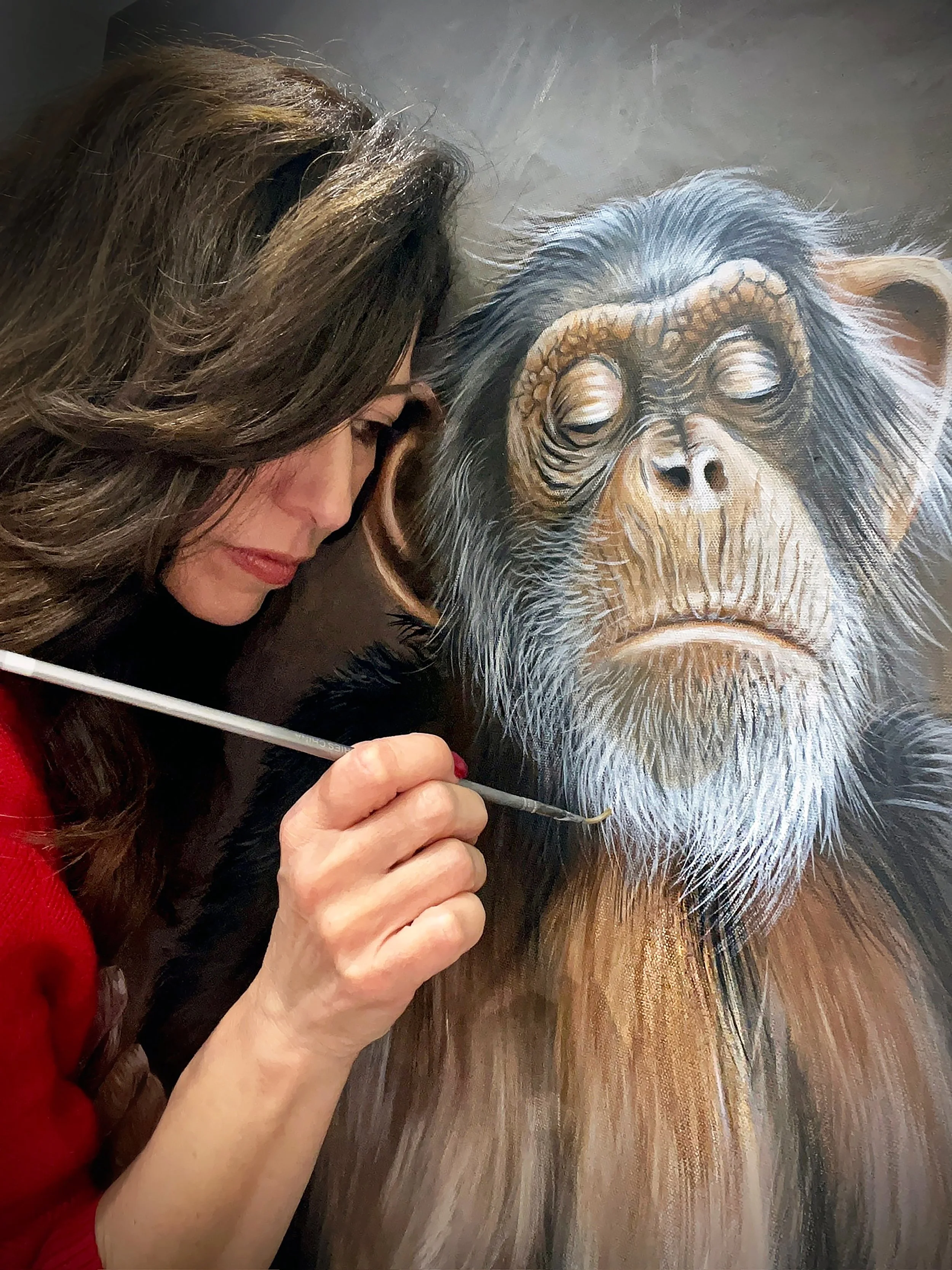 Me painting gorilla.JPG