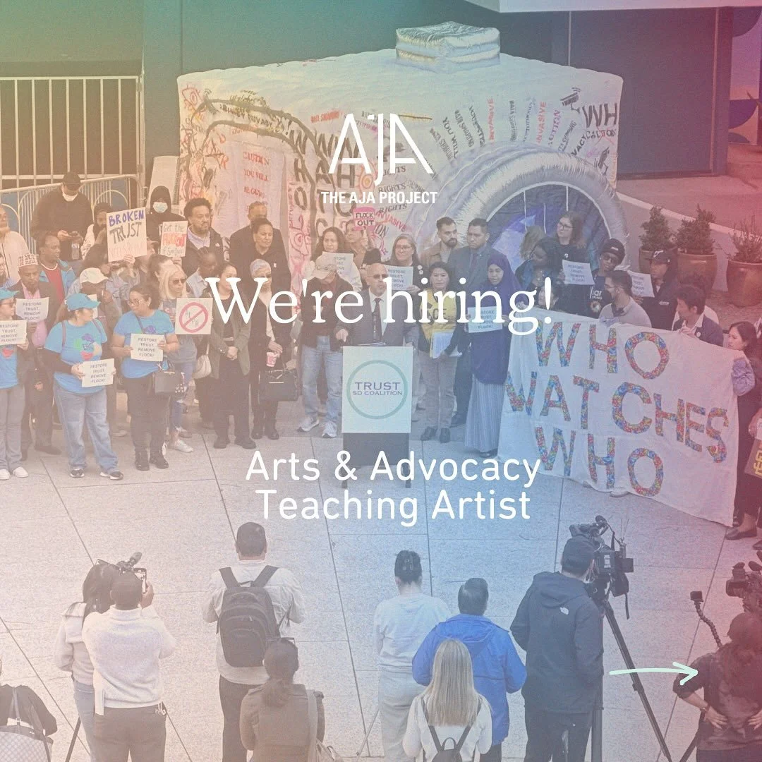 We are hiring! Arts &amp; Advocacy Teaching Artist to lead our Countersurveillance fellowship program! Teach, engage and work with the selected fellows and create works to support the ongoing movement against the unaccountable use of surveillance cam