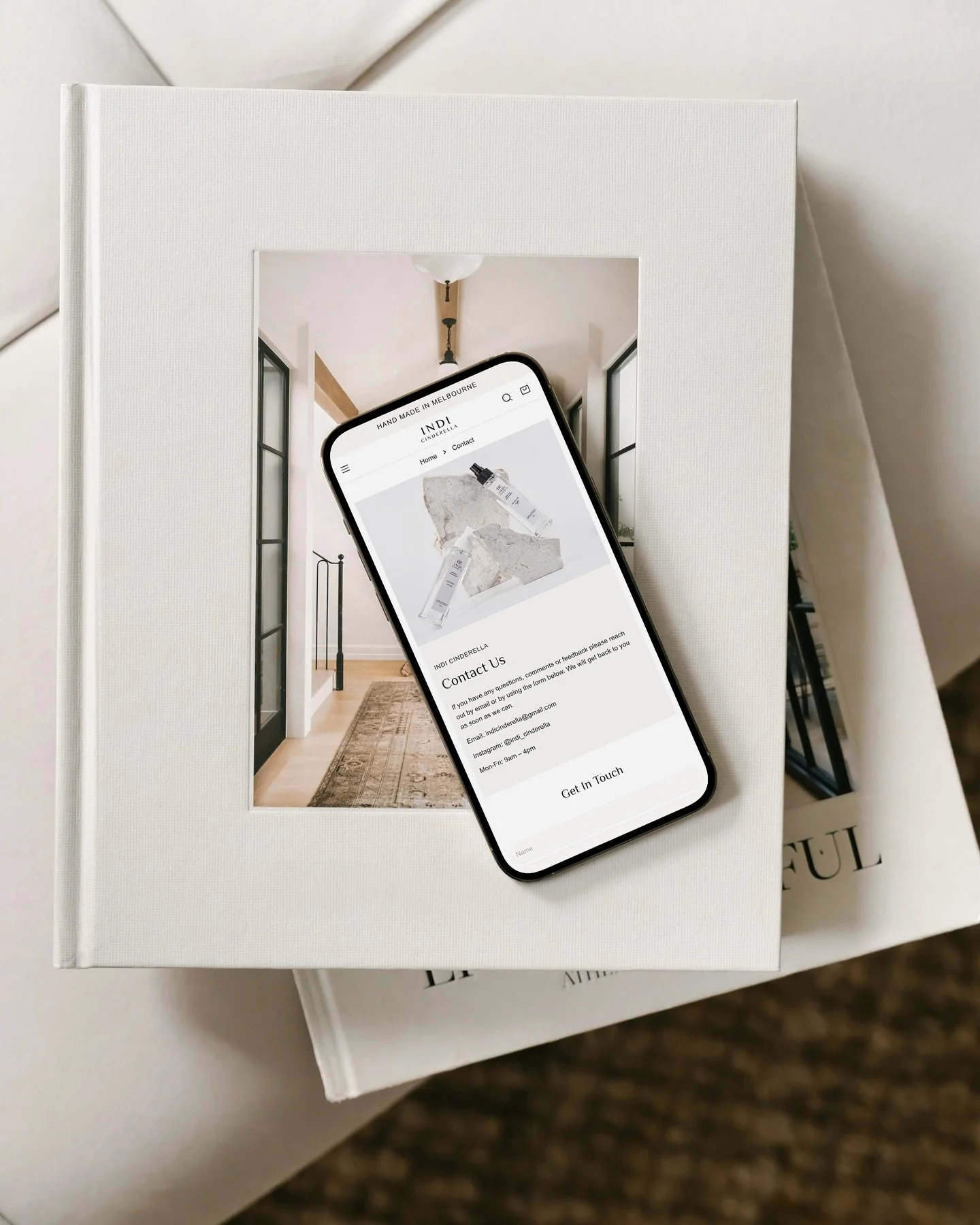 Coming Soon! ✨

We&rsquo;ve been working behind the scenes with Nina from @indi_cinderella, creating her brand-new Shopify website for her luxury home fragrance studio based in Melbourne. 🤍

Get ready to explore a world of eco-friendly, beautiful, a