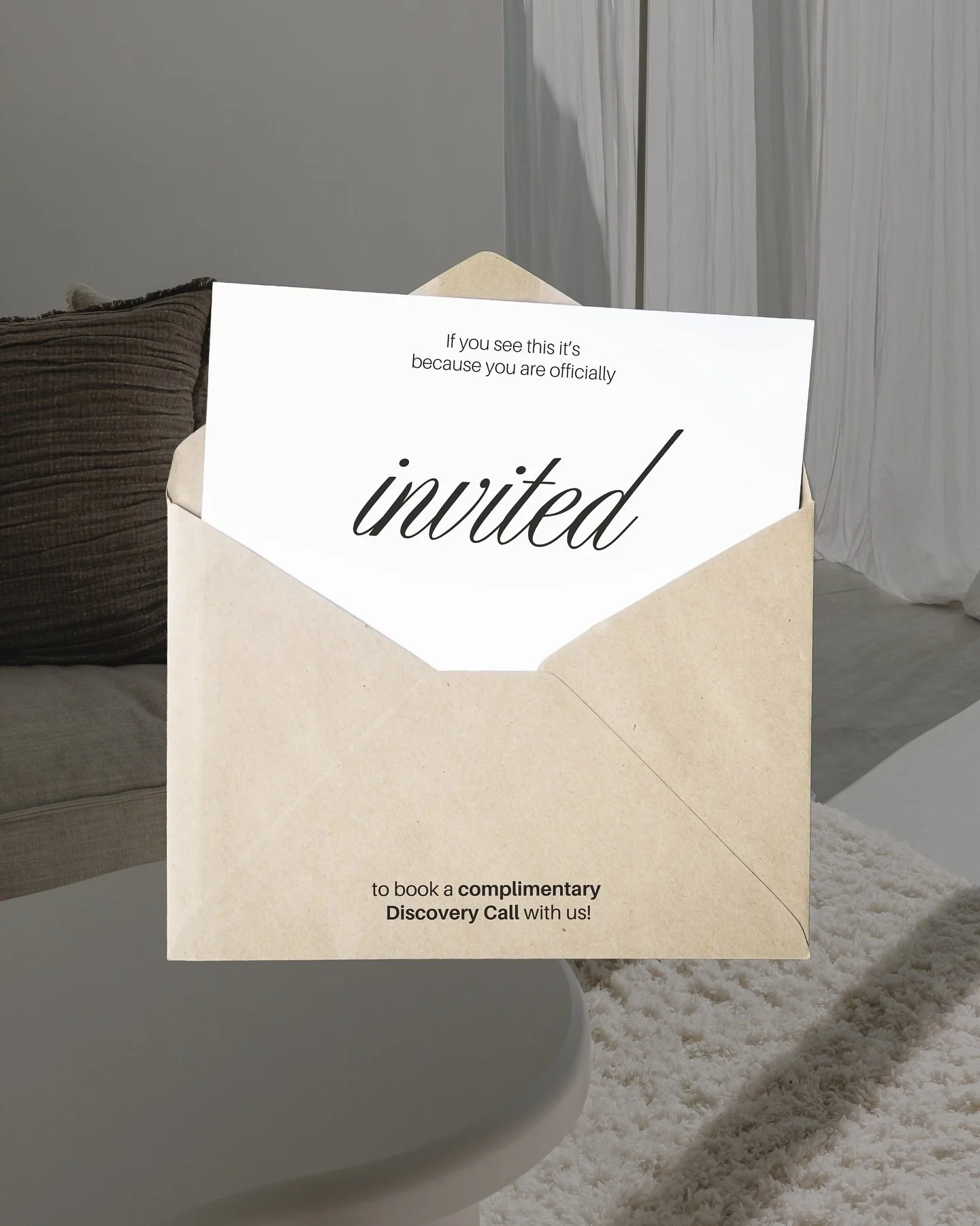 If you&rsquo;re seeing this, it&rsquo;s your sign! 💫  You&rsquo;re officially invited to book a complimentary discovery call with us at Qwirki &amp; Co. We are a Port Macquarie&ndash;based website designer &amp; branding studio, run by us, a husband