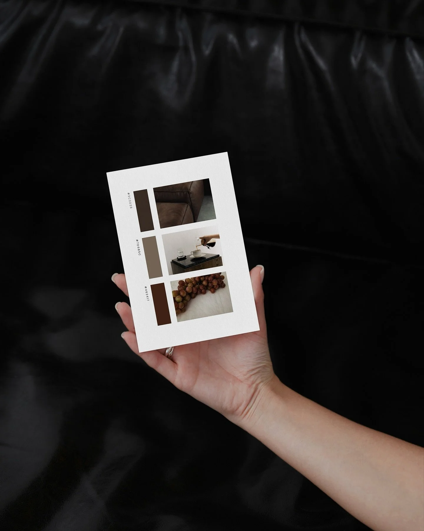 Swipe to pinch these rich, beautiful tones:

🤍 A deep, grounding brown that feels steady and timeless.
🤍 A warm, inviting taupe that exudes calm and understated elegance.
🤍 A sumptuous grape-brown accent that brings depth, warmth, and a touch of l