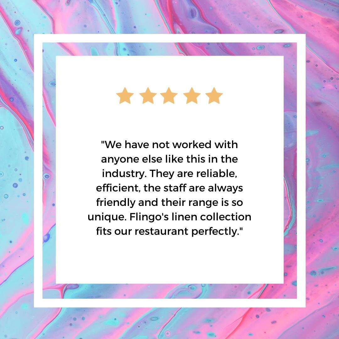 What they tare saying&hellip;
⠀
#linennapkins #linen #sydney #commerciallinen #hospitality #commerciallaundry #flingo #facilities #Hire #testimonialshey