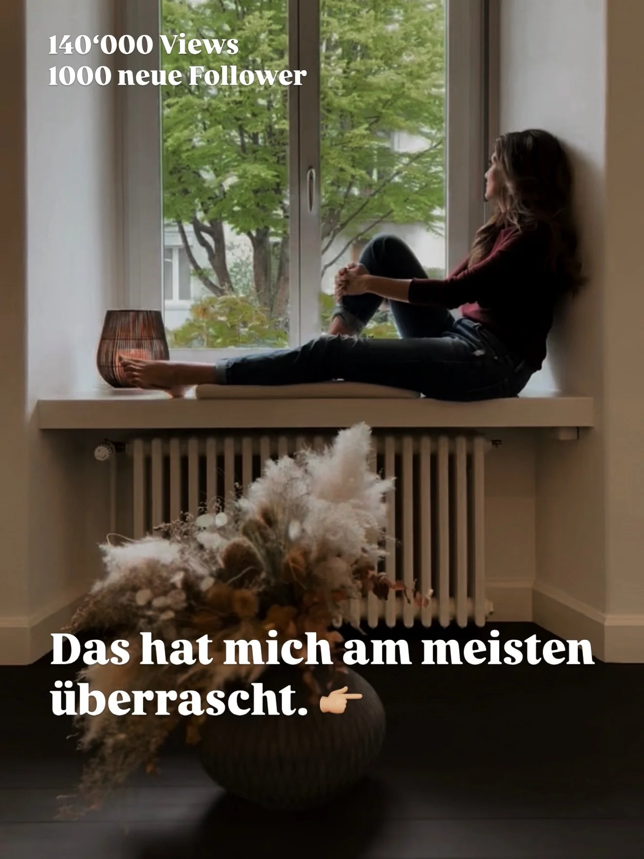 Damit h&auml;tte ich nicht gerechnet.

140&rsquo;000 Views.
1&rsquo;000 neue Menschen hier.

Aber was mich wirklich ber&uuml;hrt hat,
waren eure Worte. 🙏🏼

Eure Kommentare. 🥹

Ich habe sie alle gelesen.
Viele davon mehrmals.

So viel Ehrlichkeit.
