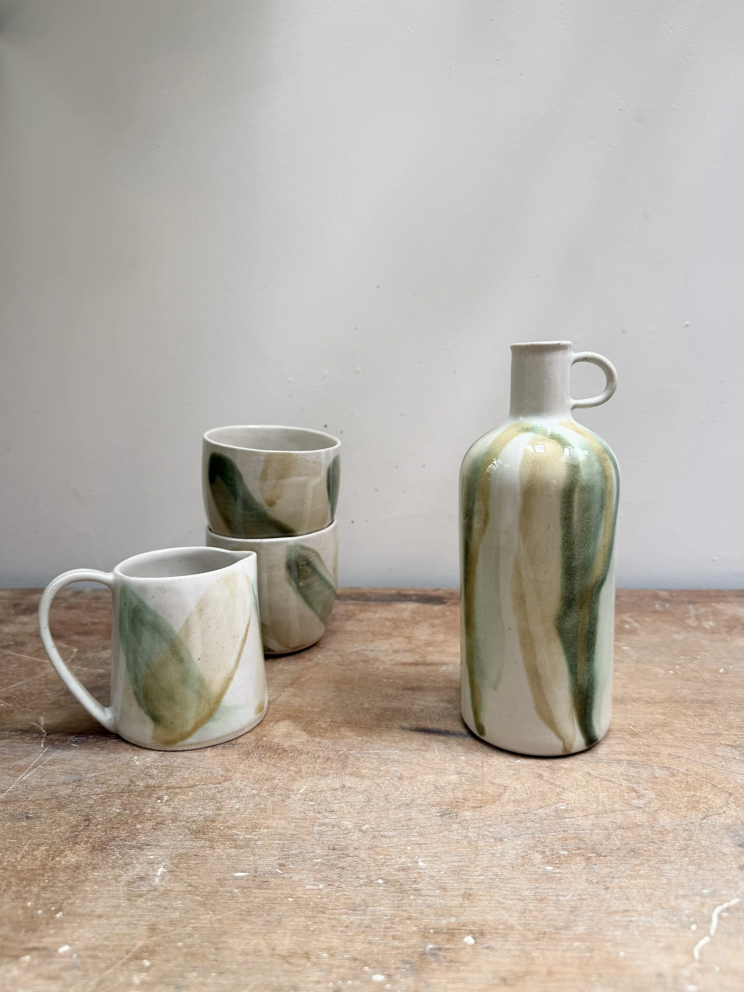 Clay Bottles with Handle