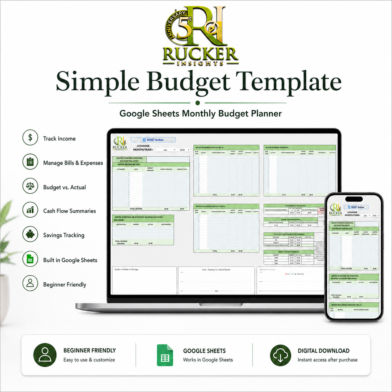 Simple Budget Template