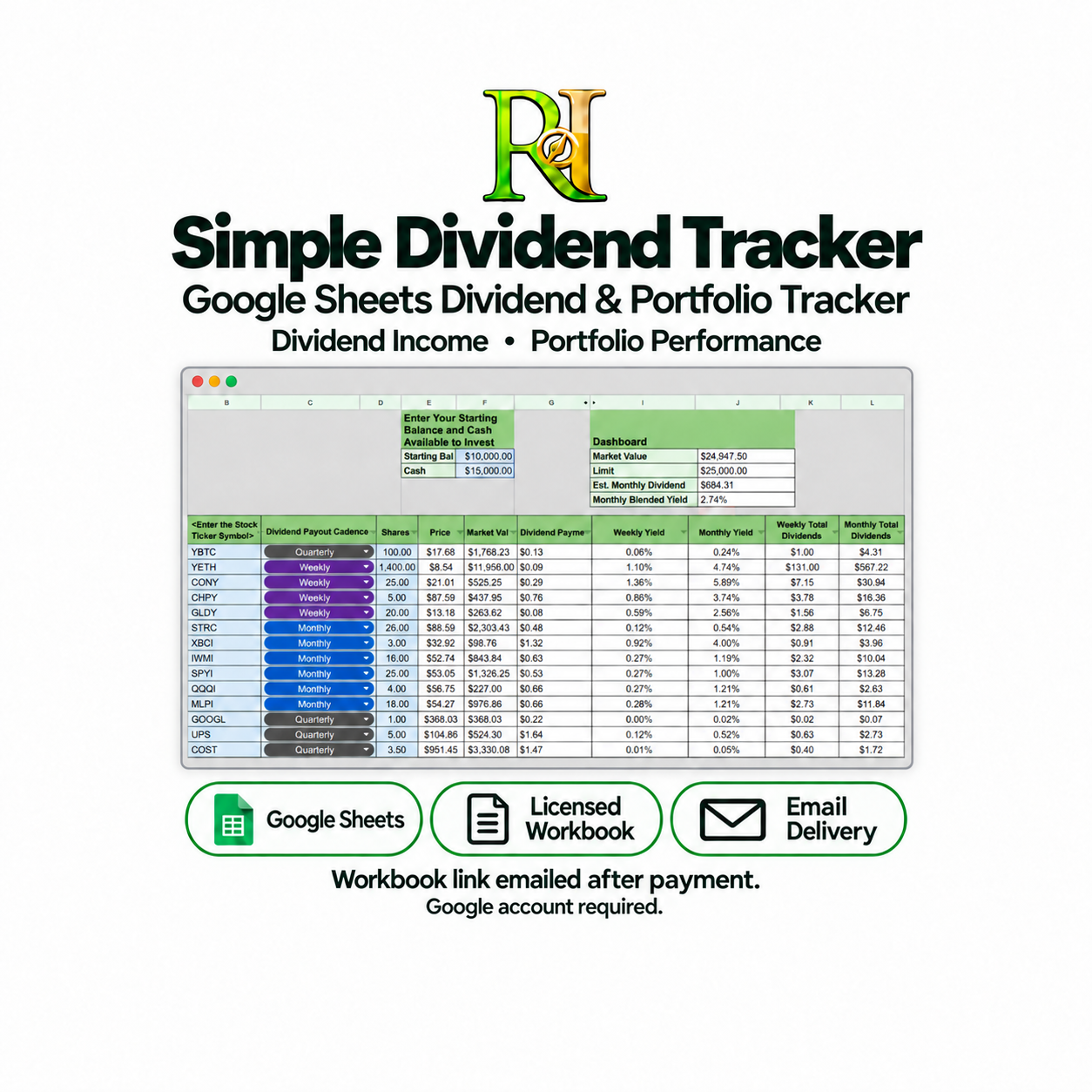 Simple Dividend Tracker